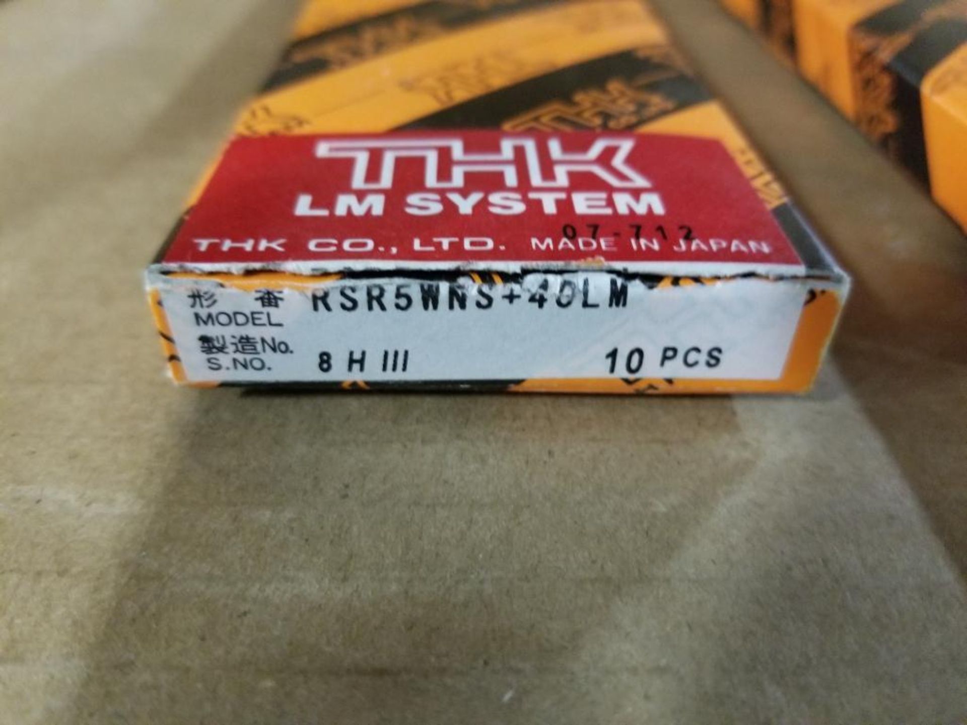 Qty 3 - Box of THK Linear slide. RSR5WNS+40LM. 10pc each. New in box. - Image 3 of 8