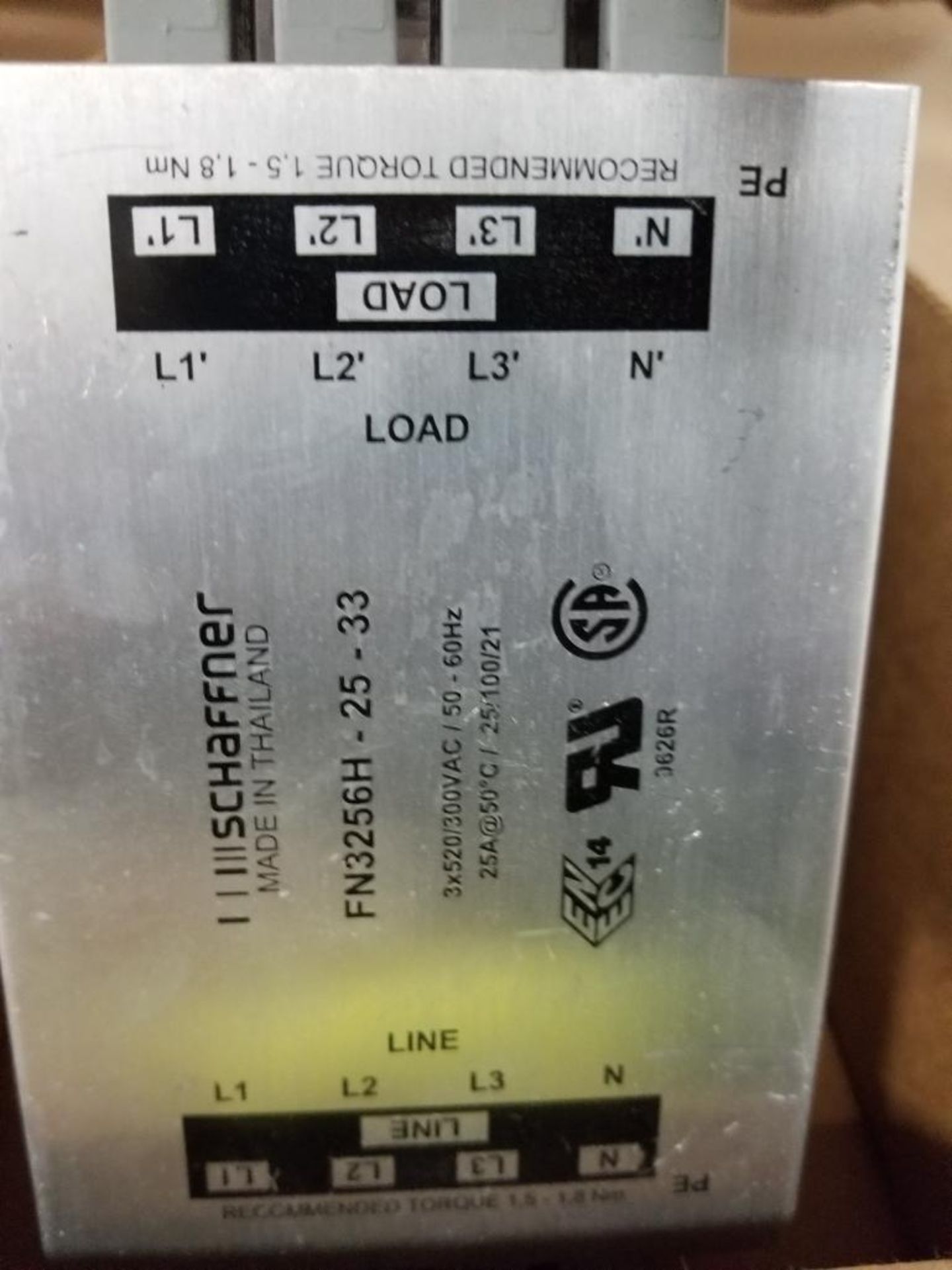 Qty 2 - Schaffner FN3256H-25-33 power line filter. - Image 3 of 3