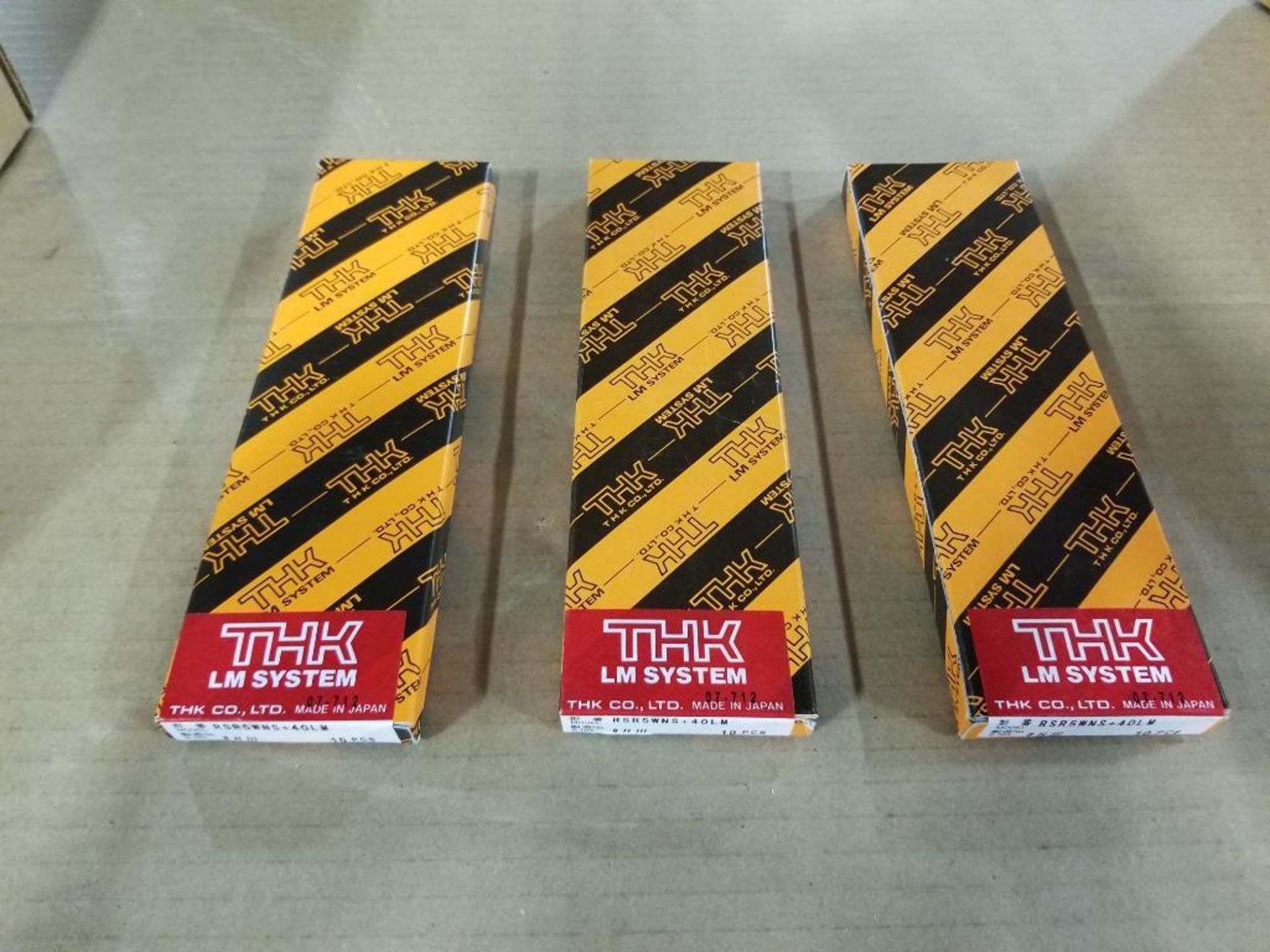 Qty 3 - Box of THK Linear slide. RSR5WNS+40LM. 10pc each. New in box. - Image 2 of 6