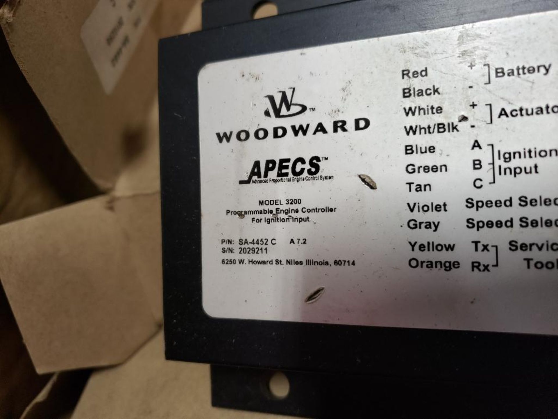 Qty 6 - APECS Woodward 3200 engine control module. - Image 3 of 5