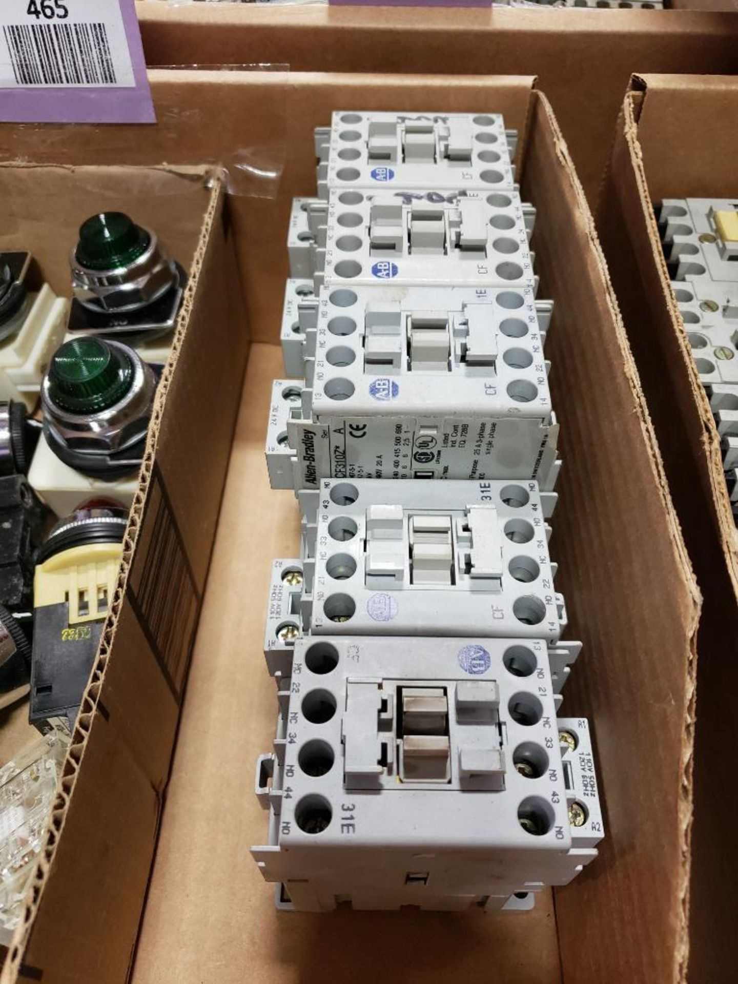 Assorted electrical contactor, push buttons, selector switches, indicator lights. Allen Bradley. - Image 2 of 7