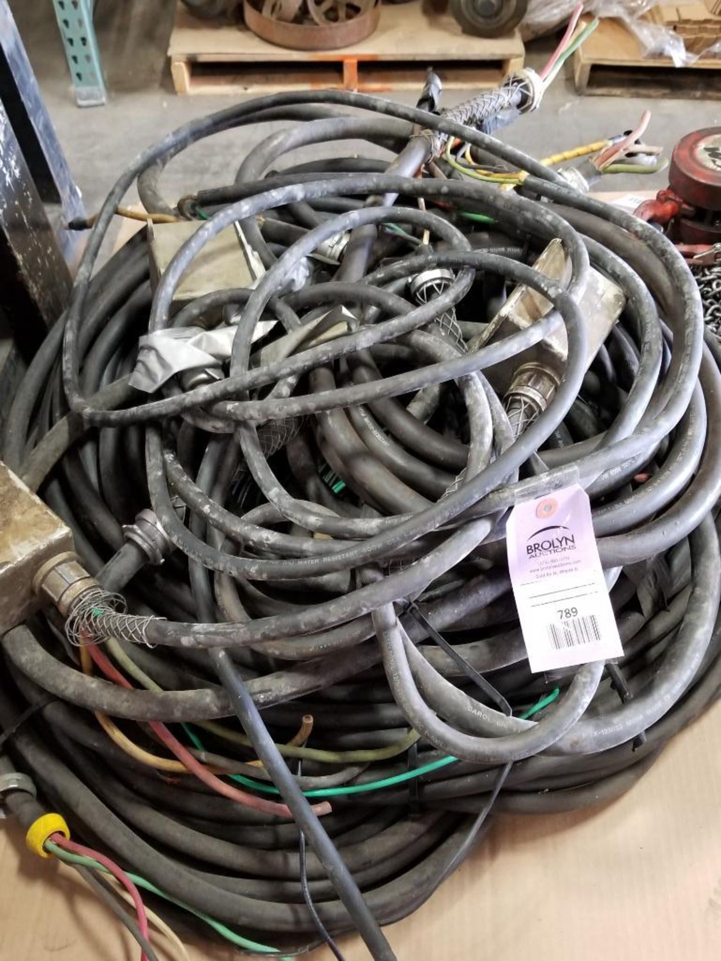 Stack of assorted electrical wiring.