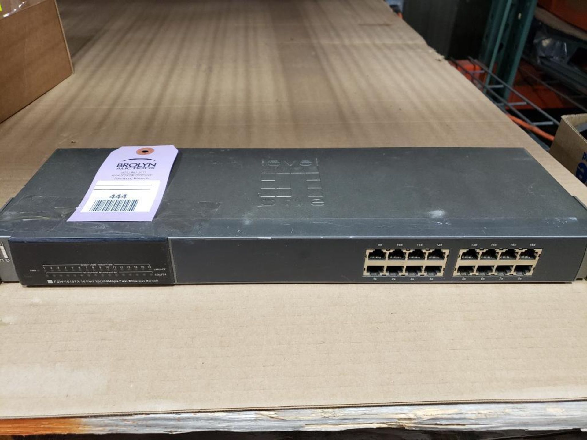 Level One FSW-1610TX 16-Port 10/100Mbps fast ethernet switch.