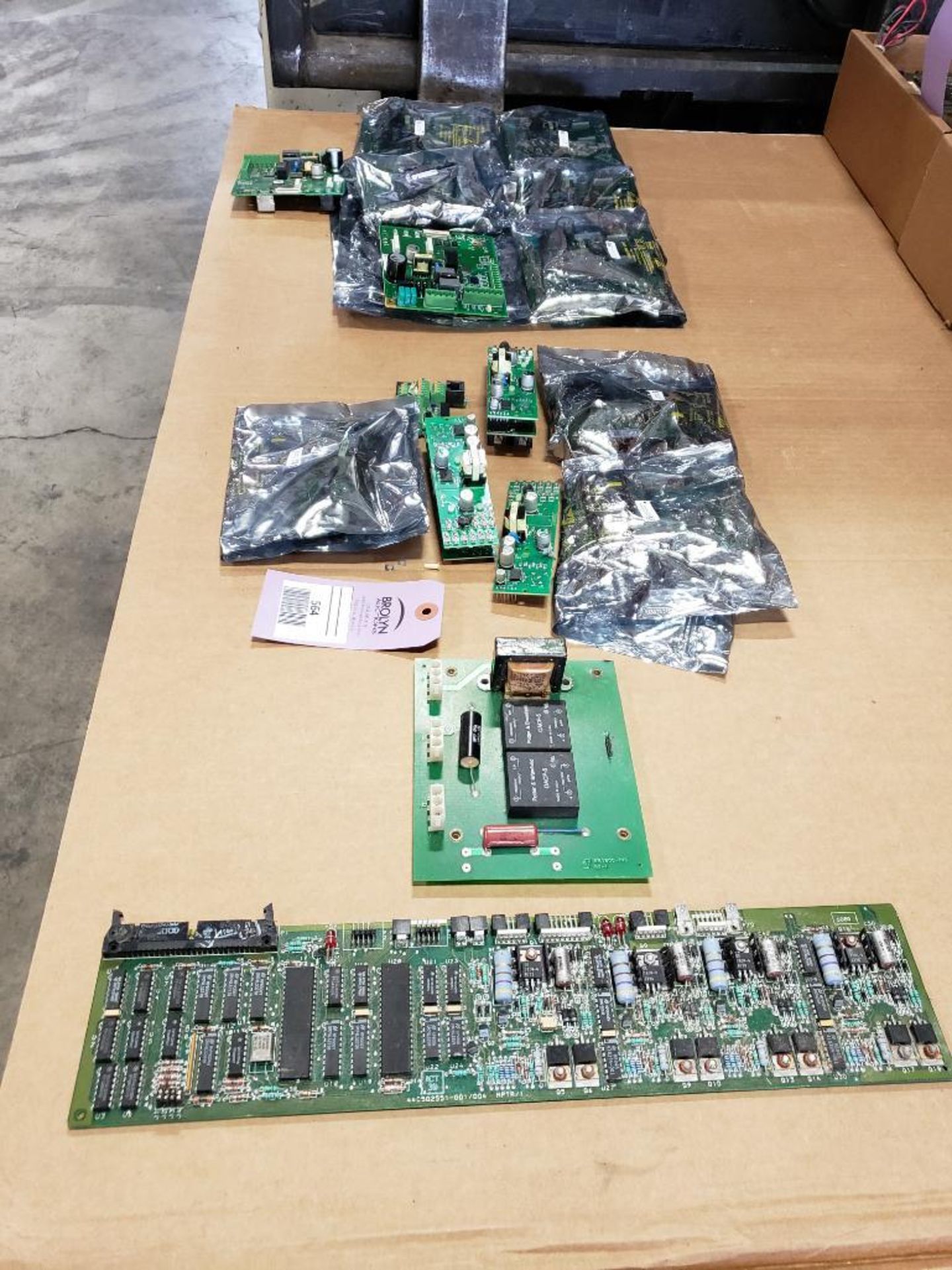 Assorted electrical control boards.