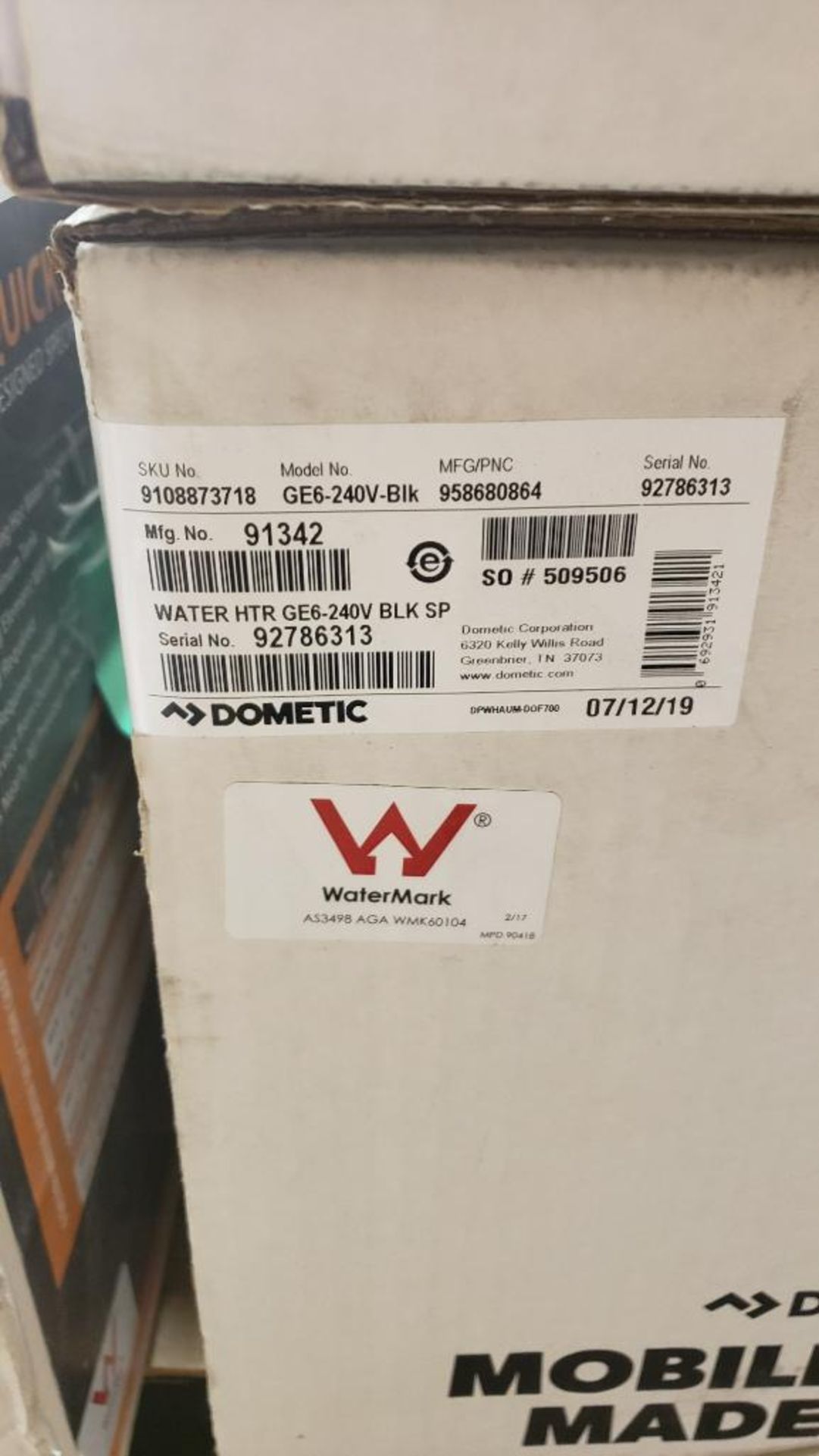 Qty 5 - Assorted Dometic water heaters. New in box. - Image 4 of 6