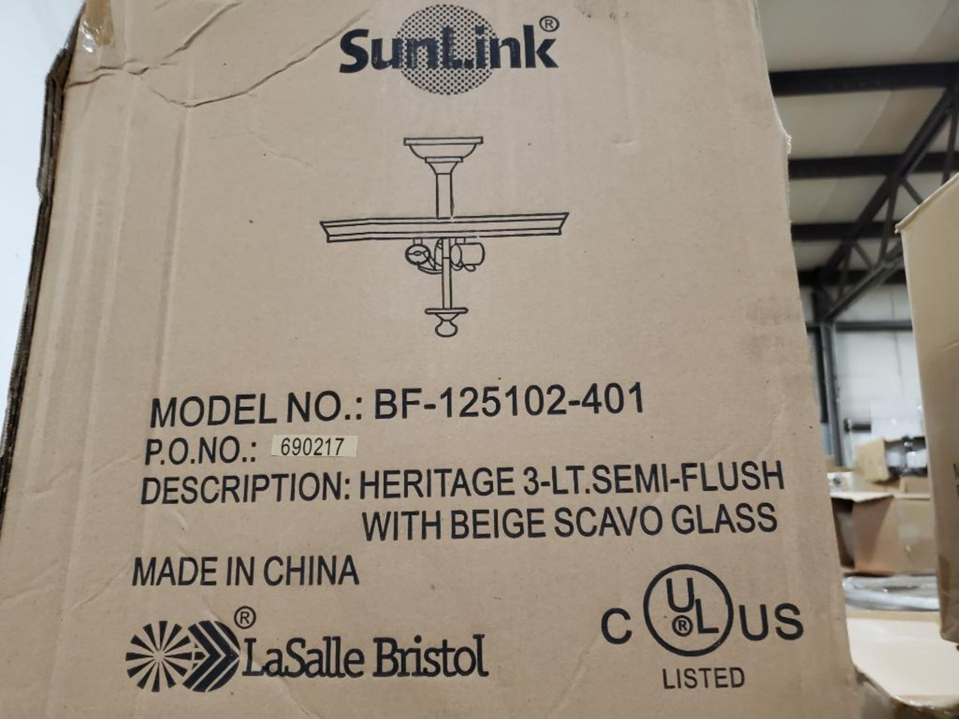 Qty 120 - SunLink 120 volt 3-bulb light. Part #BF-125102-401. New in bulk box. - Image 7 of 8