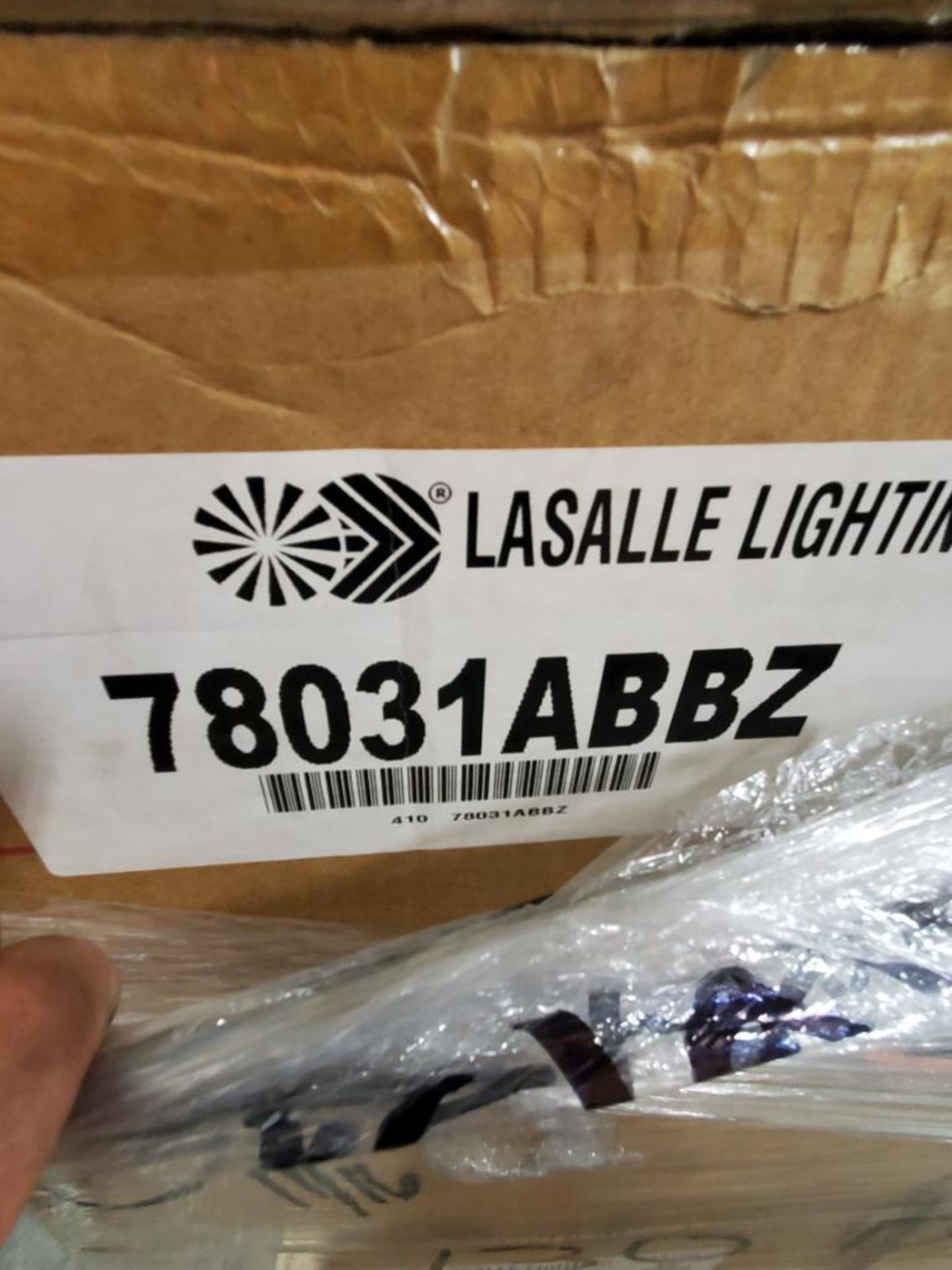 Qty 204 - LaSalle 12 volt single light sconce. Part # 78031ABBZ. New in bulk box. - Image 9 of 9
