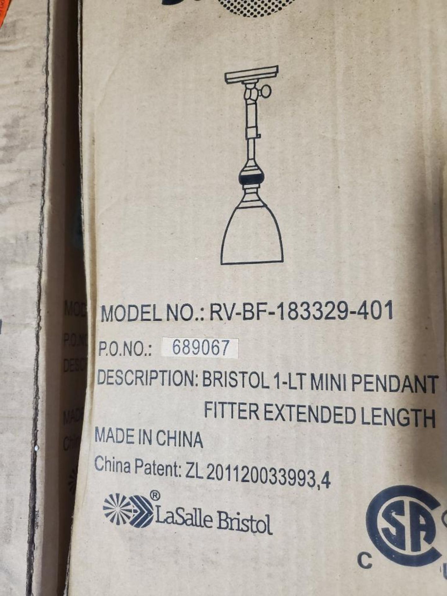 Qty 28 - SunLink 12 volt mini pendant single bulb light. Part # RV-183329-401. New in bulk box. - Image 7 of 8