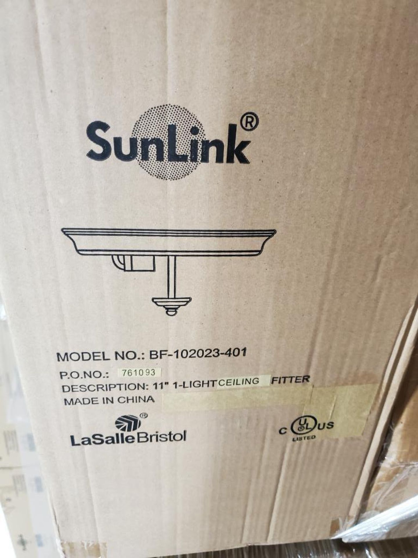 Qty 576 - SunLink 120 volt 1-bulb fitter light Part #BF-102023-401. New in bulk box. - Image 7 of 10