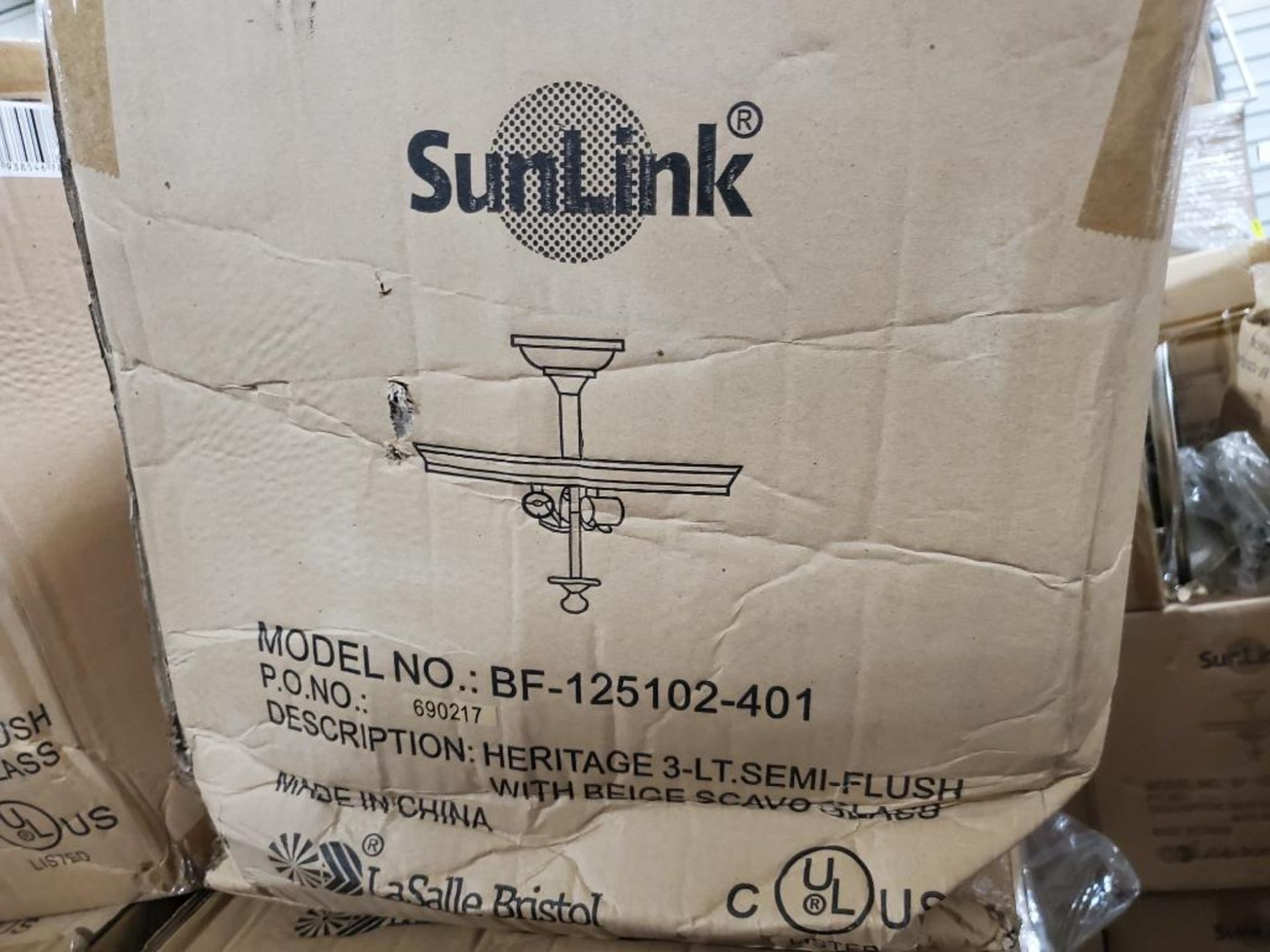 Qty 144 - SunLink 120 volt 3-bulb light. Part #BF-125102-401. New in bulk box. - Image 8 of 9