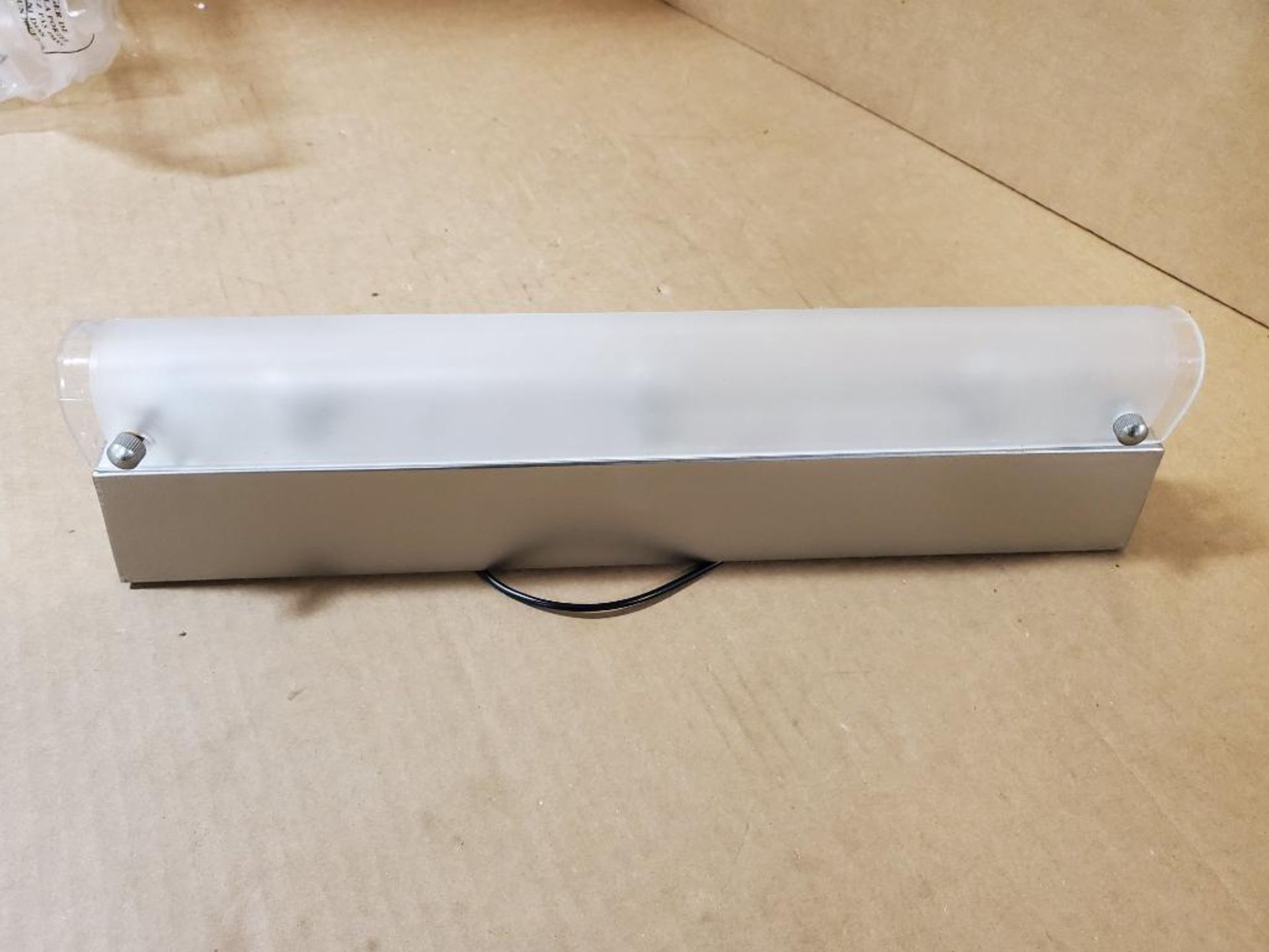 Qty 104 - SunLink 3-LT bath bar. 15" long. Model RV-133815-401. New in bulk box.