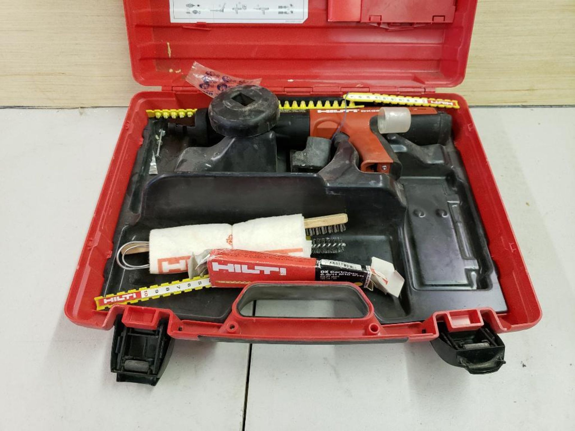 Hilti DX351 powder actuated tool.