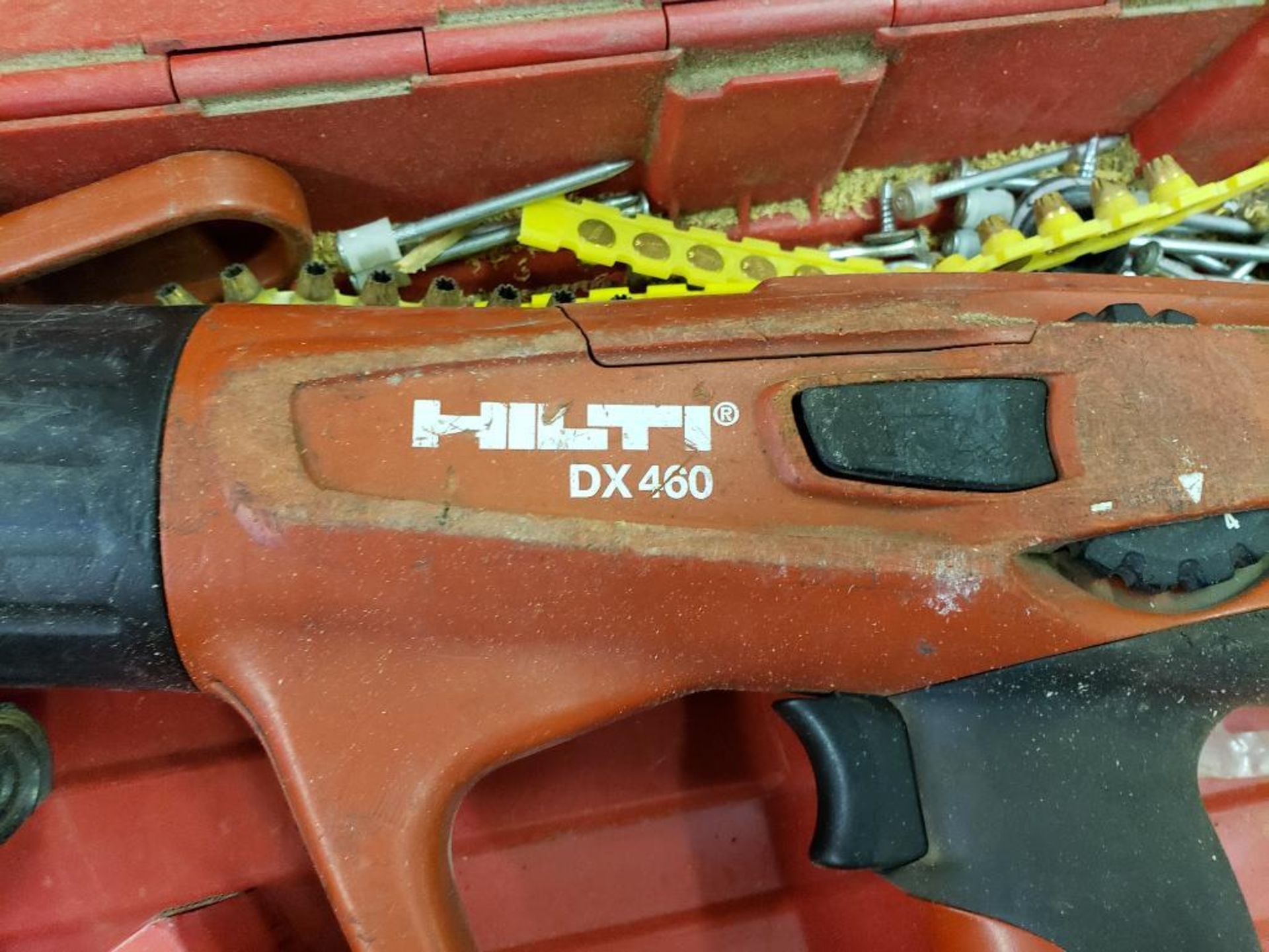 Hilti DX460 powder actuated fastening tool, with MX72 nail magazine. - Image 5 of 8
