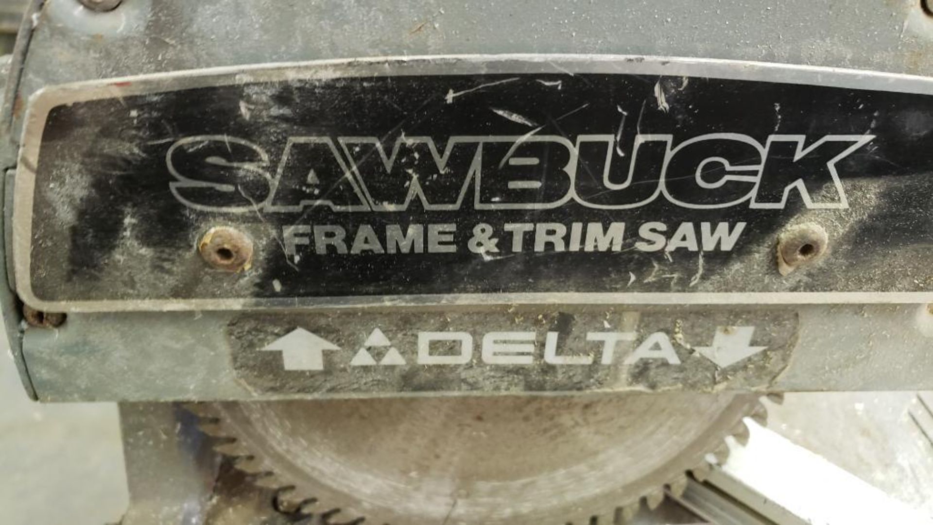 Delta frame and trim saw. Model Sawbuck. Includes stand. - Image 6 of 8