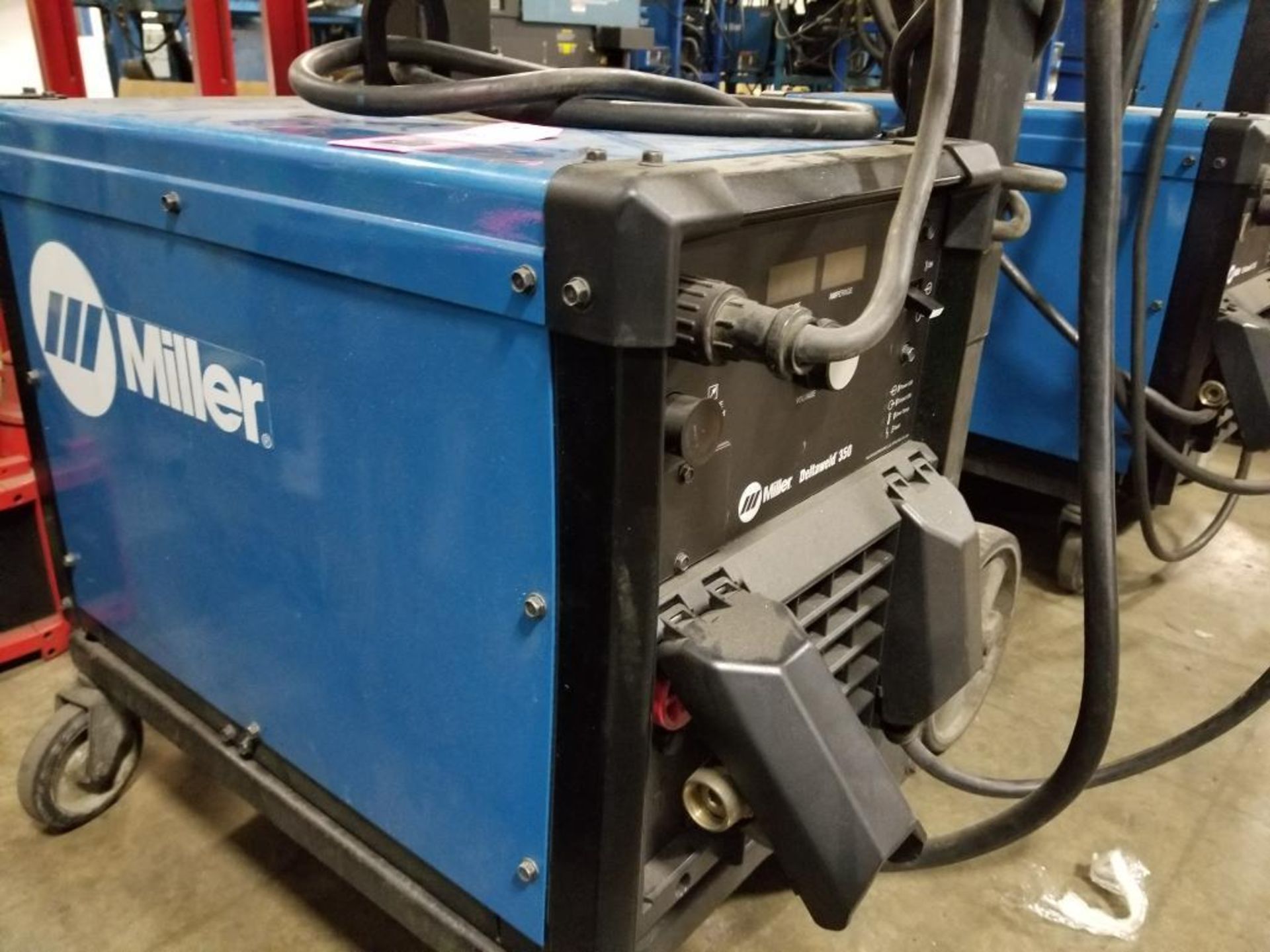 Miller Deltaweld 350 w/ Miller S-74DX 70-series 24v wire feeder welding system. - Image 3 of 16