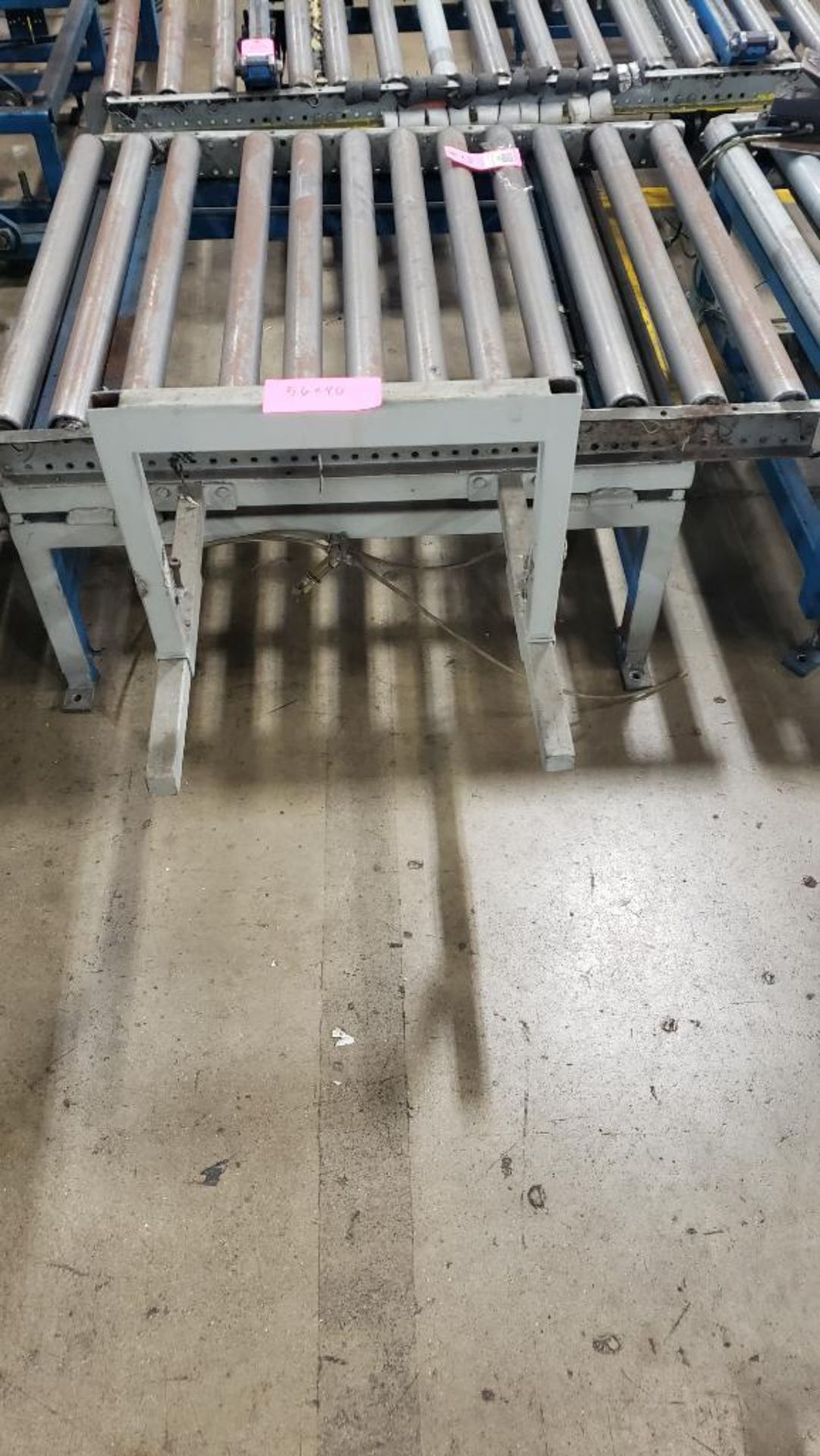 Roller table conveyor section. 40" W x 56" L.