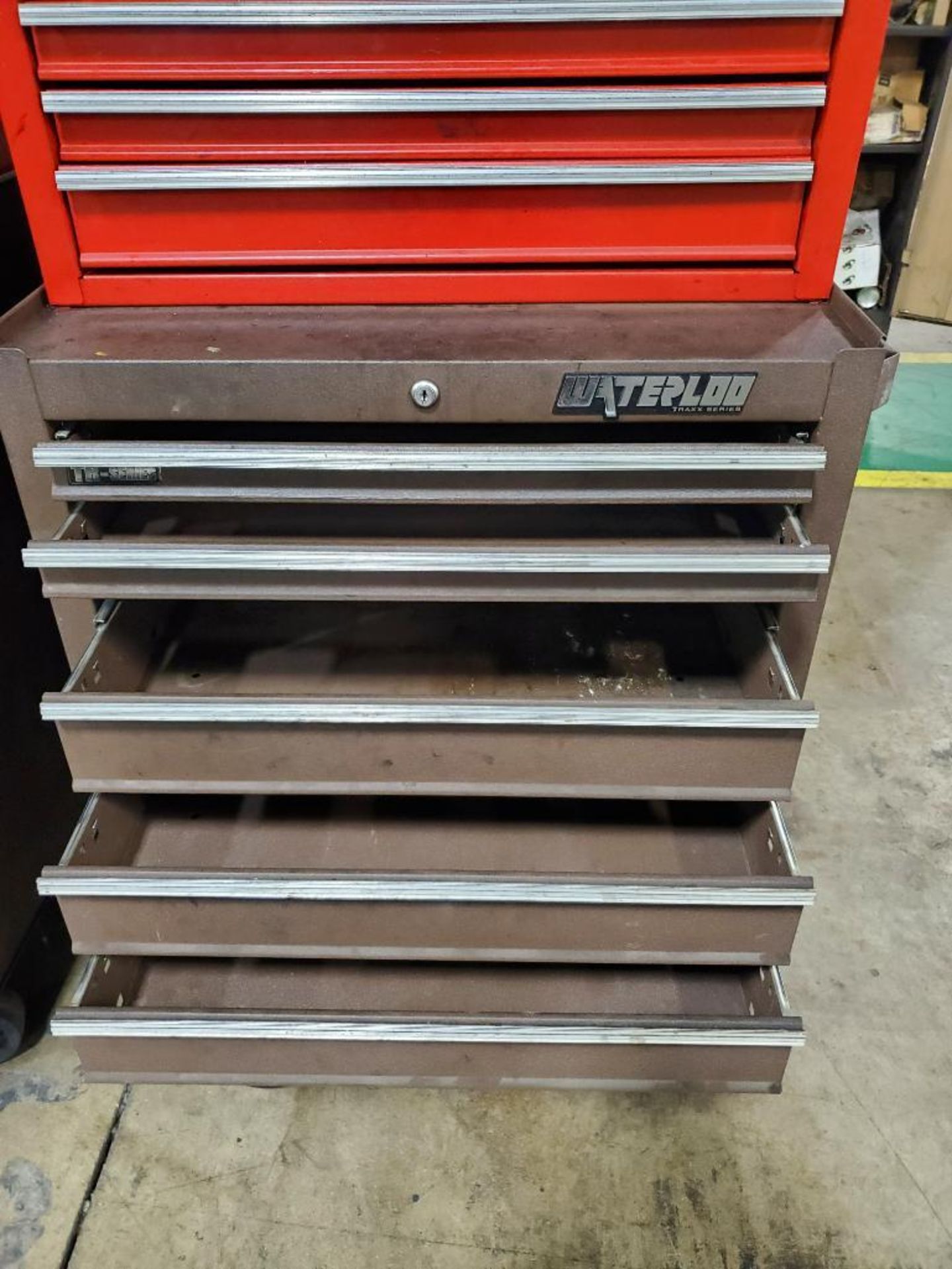 Qty 4 - Assorted tool boxes. Waterloo. 26x12x16, 27x18x41 WxDxH. - Image 4 of 7