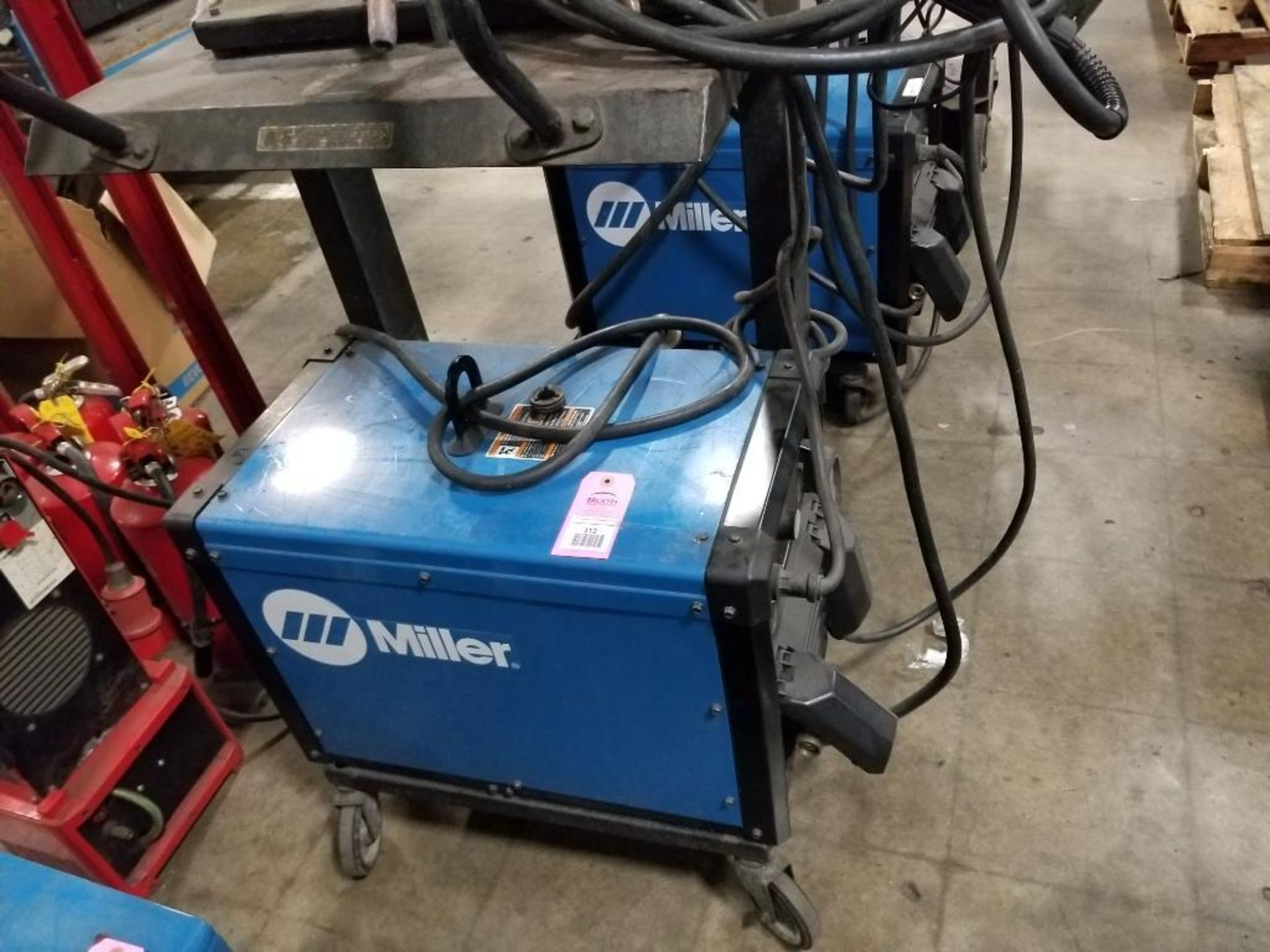 Miller Deltaweld 350 w/ Miller S-74DX 70-series 24v wire feeder welding system.