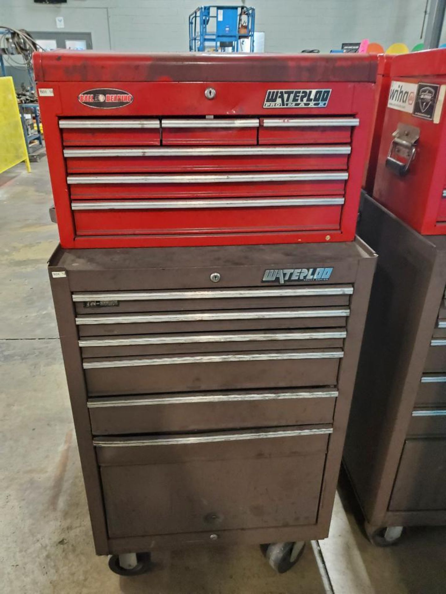 Qty 4 - Assorted tool boxes. Waterloo. 26x12x16, 27x18x41 WxDxH. - Image 5 of 7