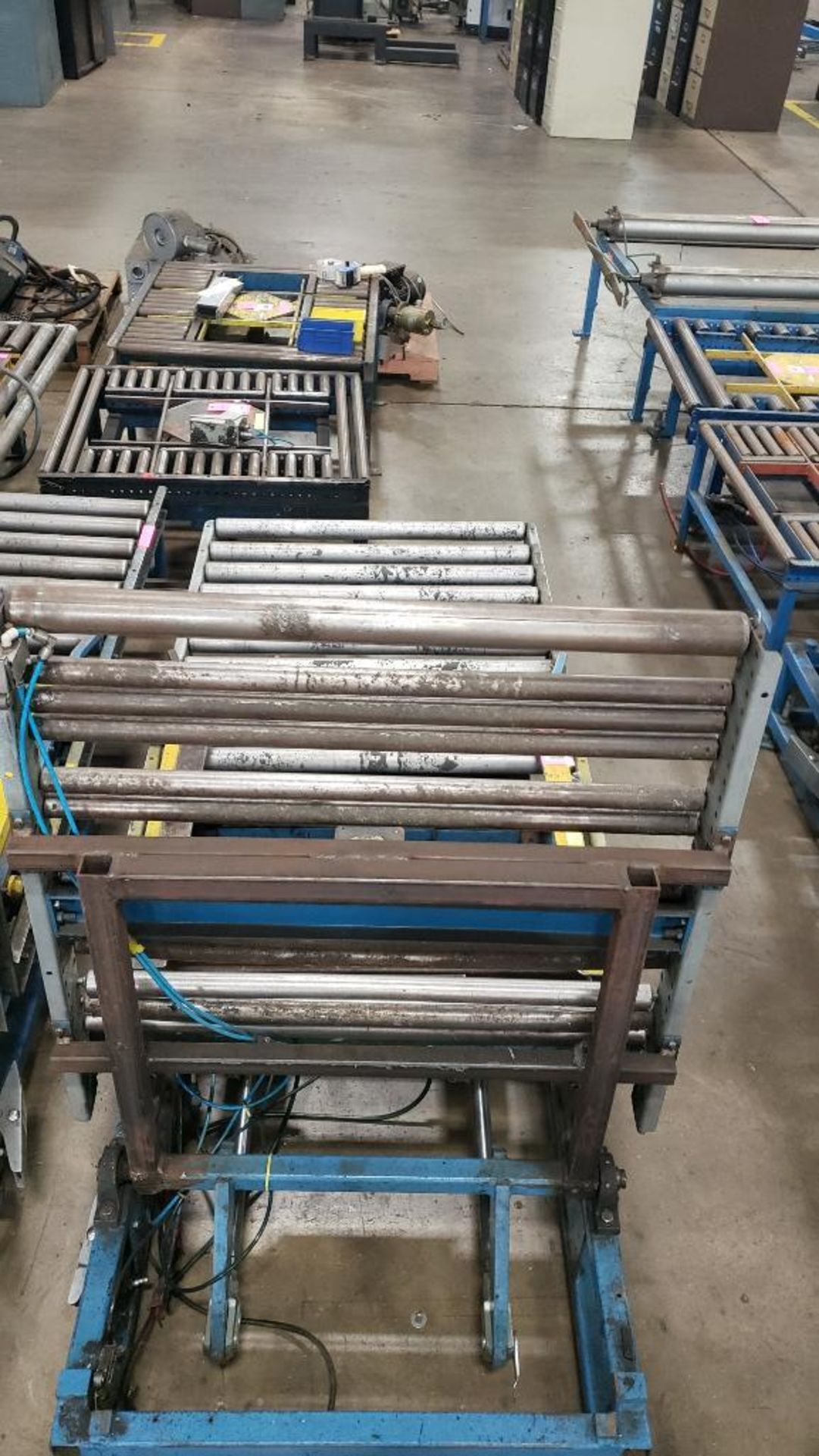 Roller conveyor section w/ fold down section. 34" W x 84" L. - Image 2 of 4