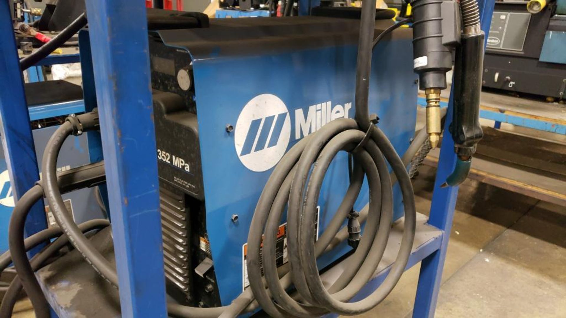 Miller Invision 352 MPa auto-line w/ Miller S-74 MPa Plus wire feeder welding system. - Image 2 of 15