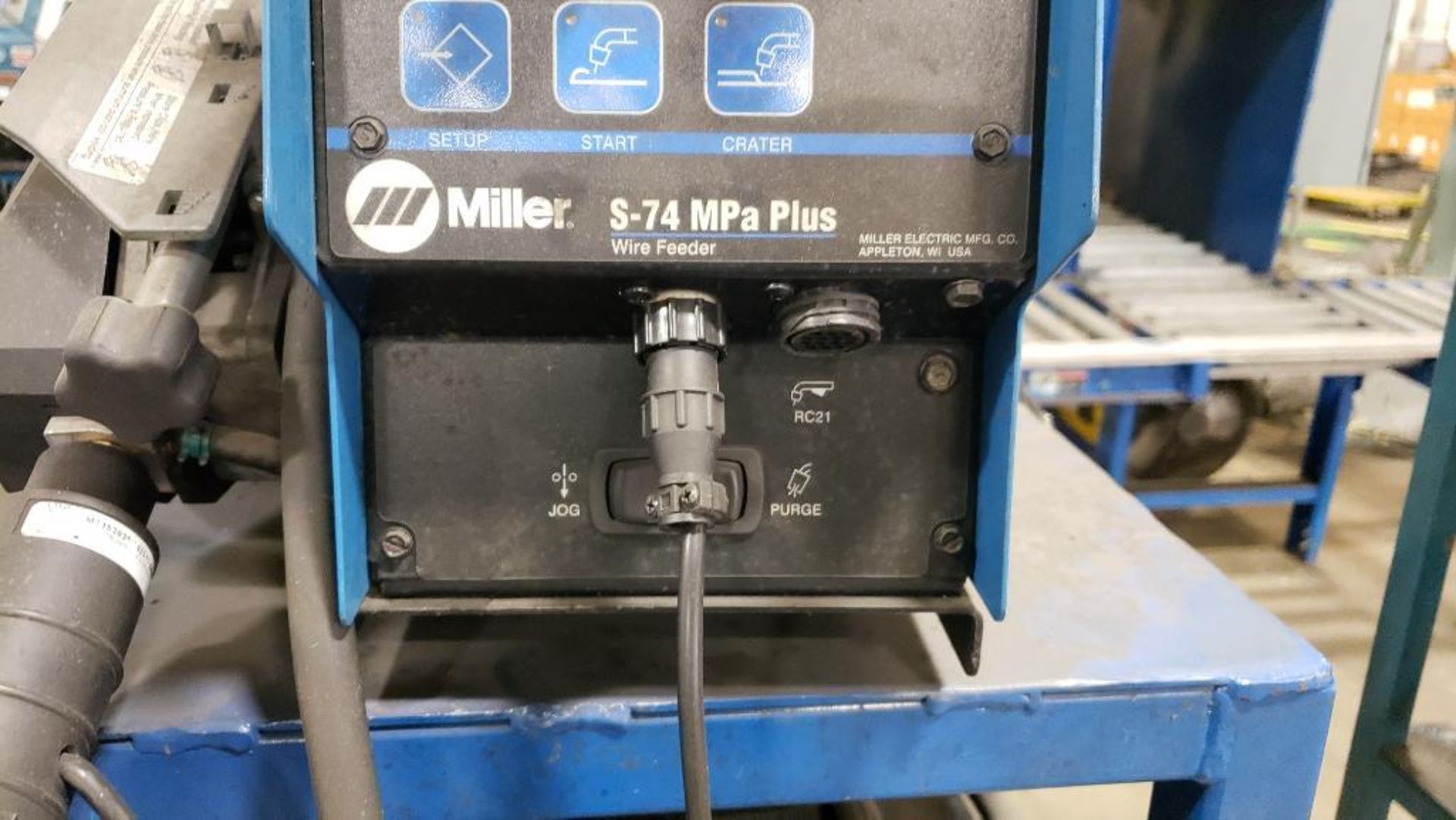 Miller Invision 352 MPa auto-line w/ Miller S-74 MPa Plus wire feeder welding system. - Image 7 of 15