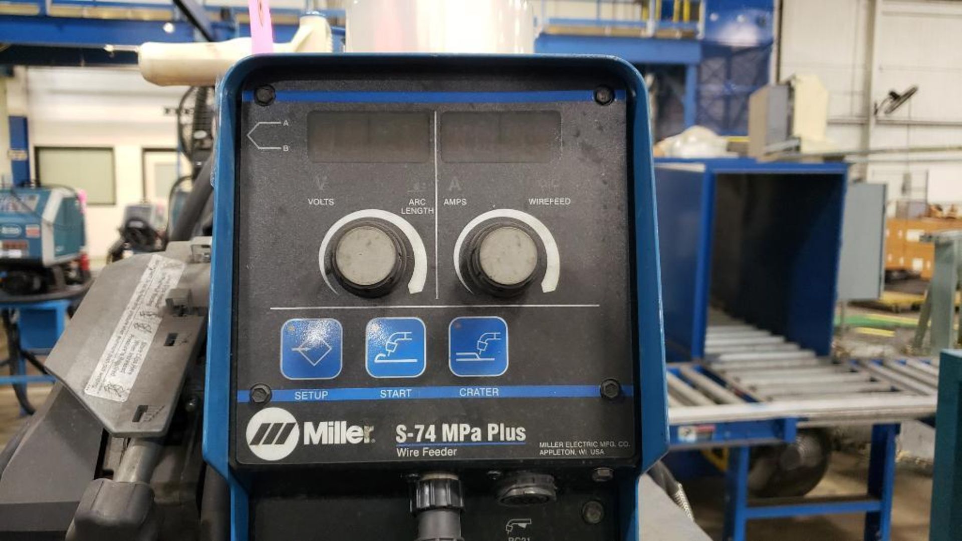 Miller Invision 352 MPa auto-line w/ Miller S-74 MPa Plus wire feeder welding system. - Image 8 of 15