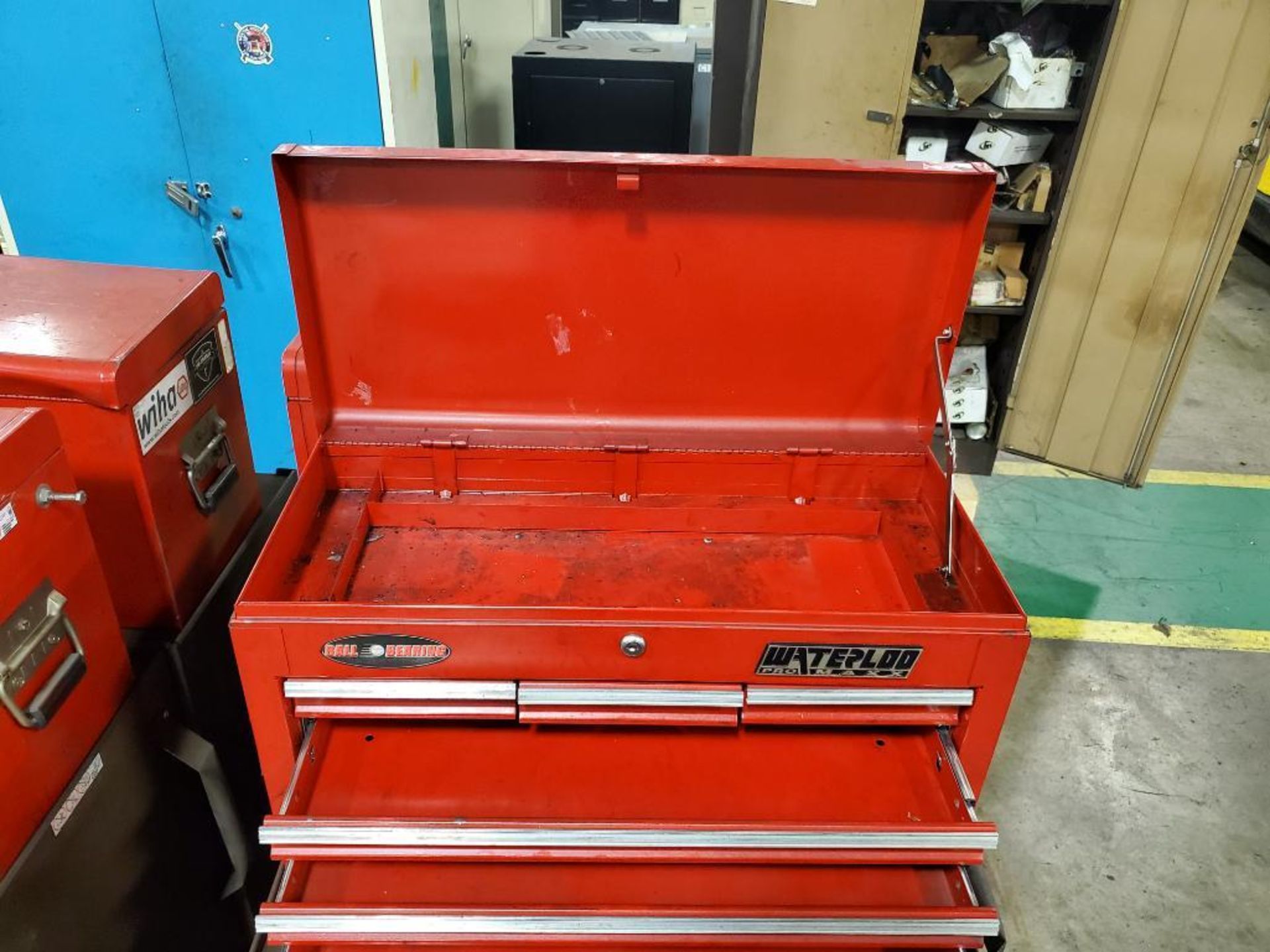 Qty 4 - Assorted tool boxes. Waterloo. 26x12x16, 27x18x41 WxDxH. - Image 3 of 7