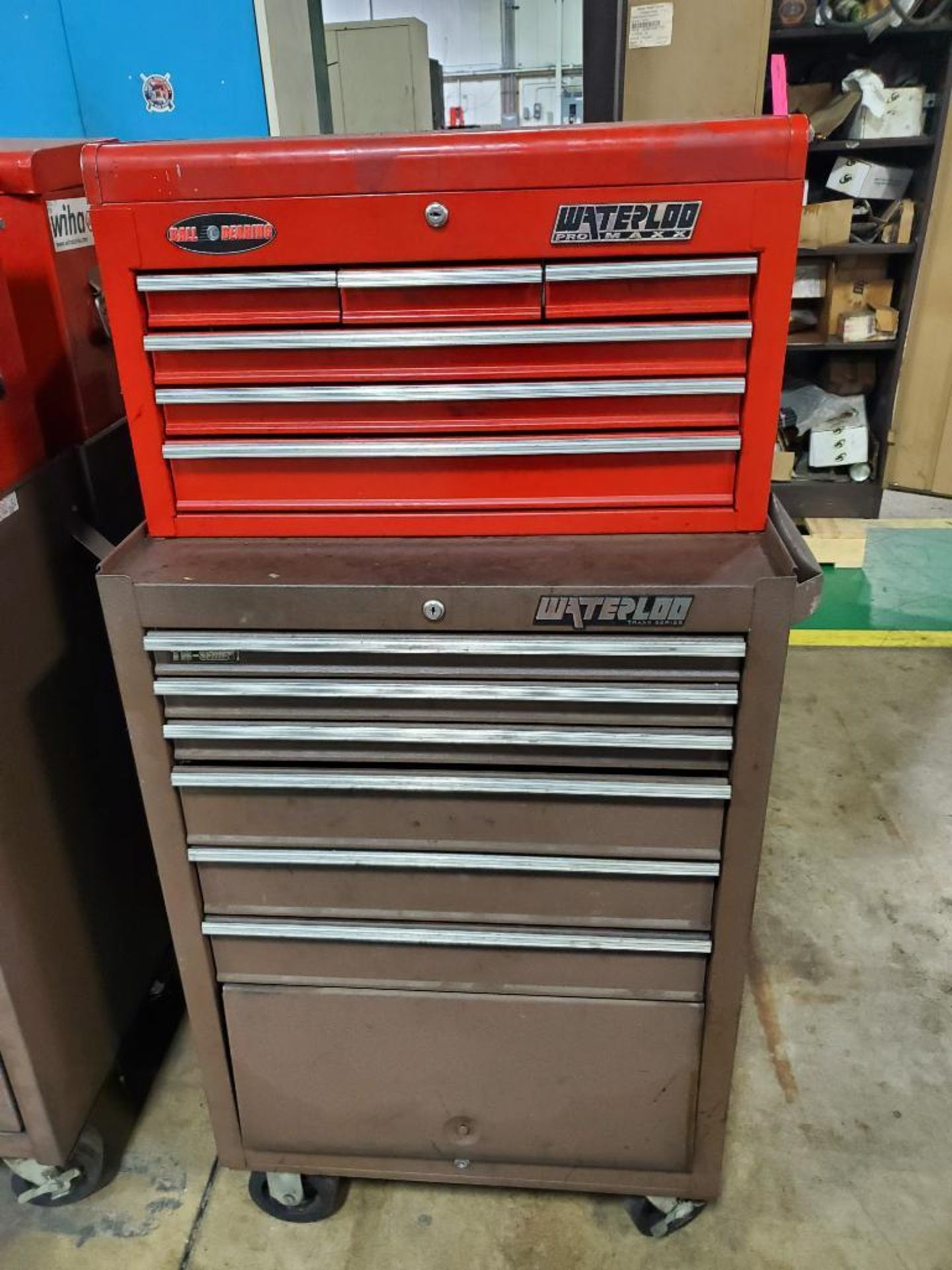 Qty 4 - Assorted tool boxes. Waterloo. 26x12x16, 27x18x41 WxDxH. - Image 2 of 7