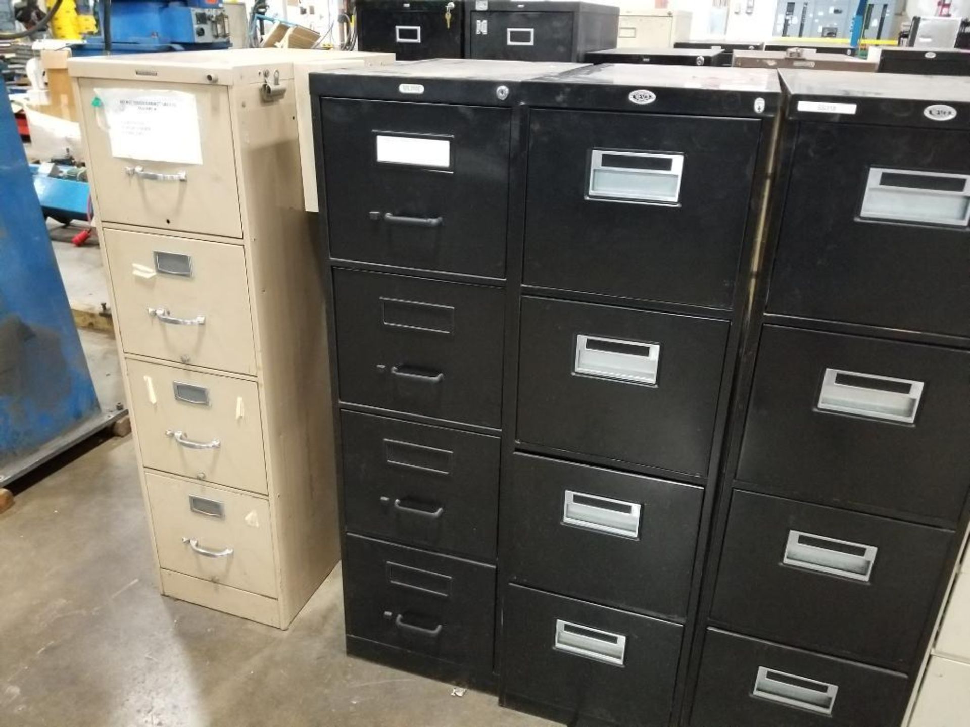 Qty 5 - Filing cabinets. 15x28x52 WxDxH. - Image 3 of 4