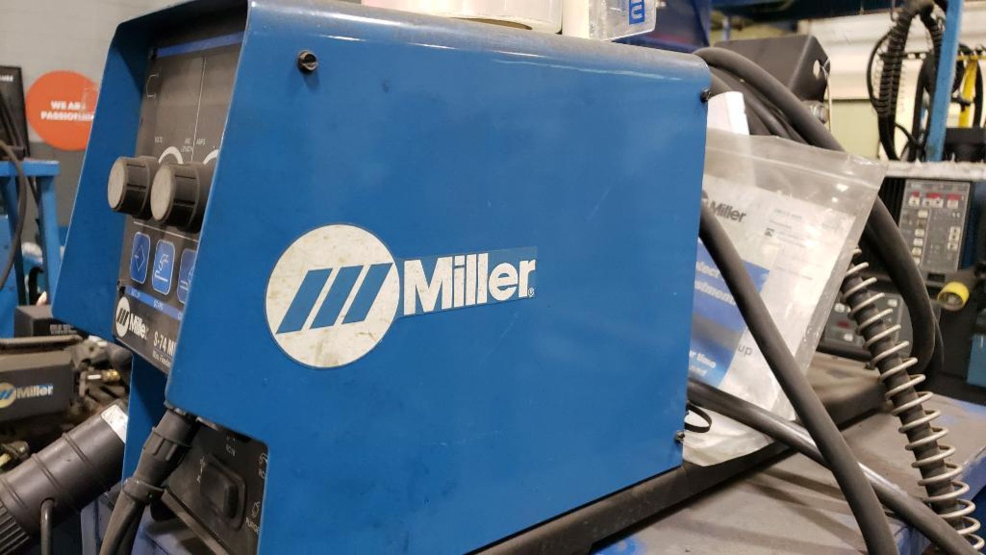 Miller Invision 352 MPa auto-line w/ Miller S-74 MPa Plus wire feeder welding system. - Image 3 of 15