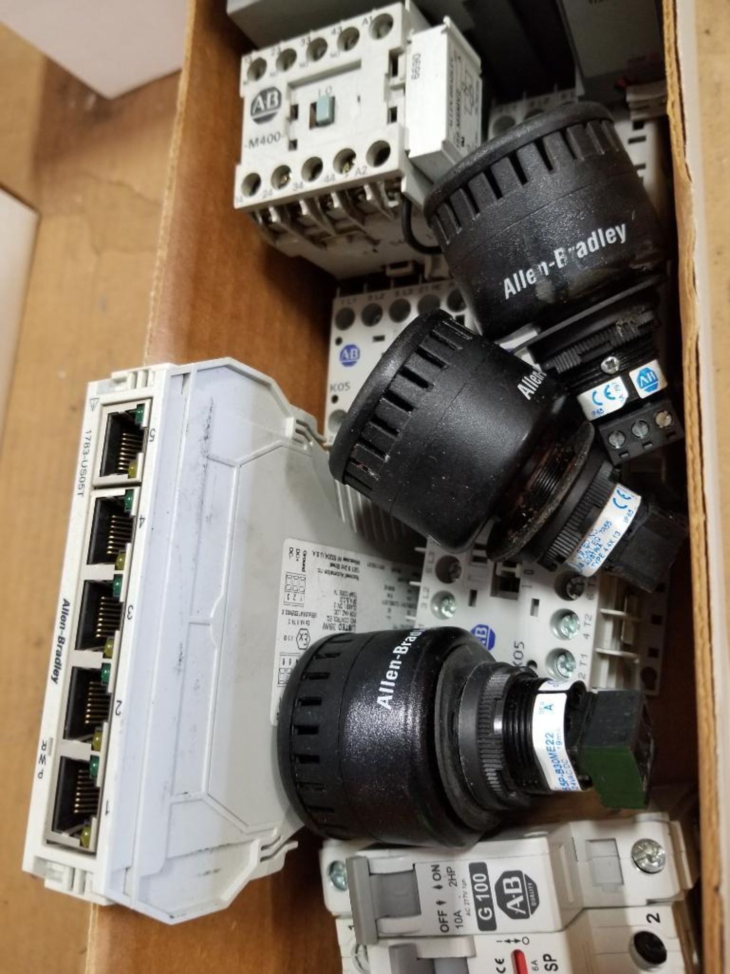 Assorted Allen Bradley electrical breakers, sensors, contactor. - Image 3 of 8