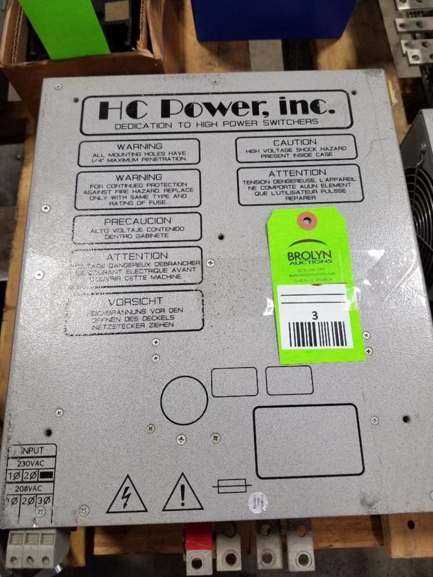 HC Power, INC. HC40-C1173 power supply module.