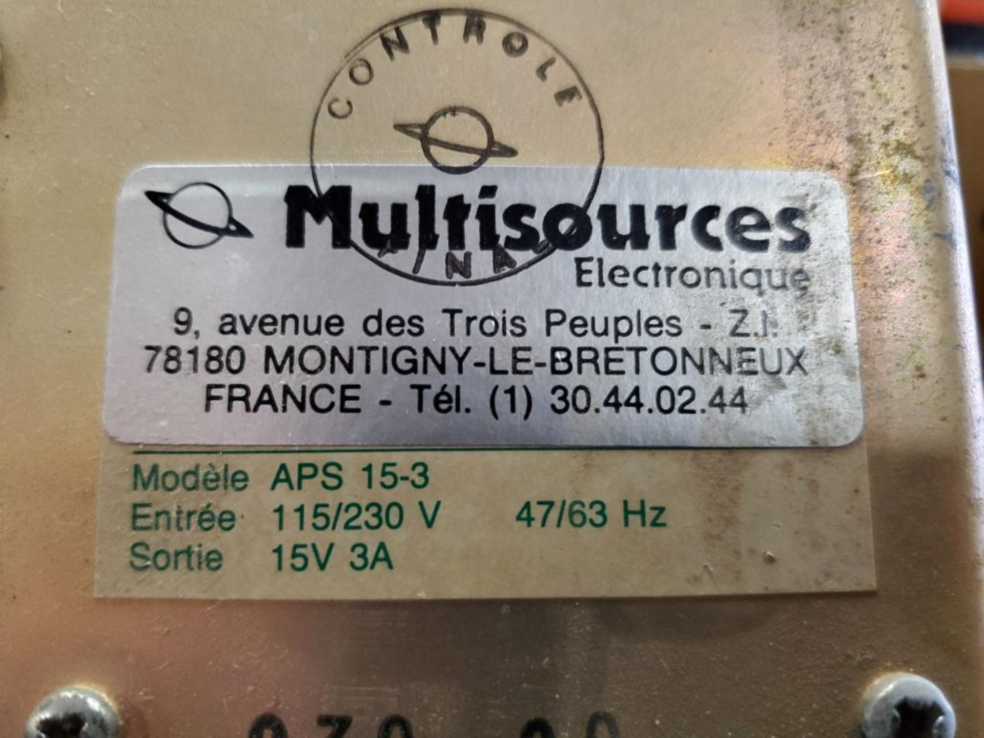 Qty 5 - Multisources Electronique APS15-3 power supply module. - Image 3 of 4