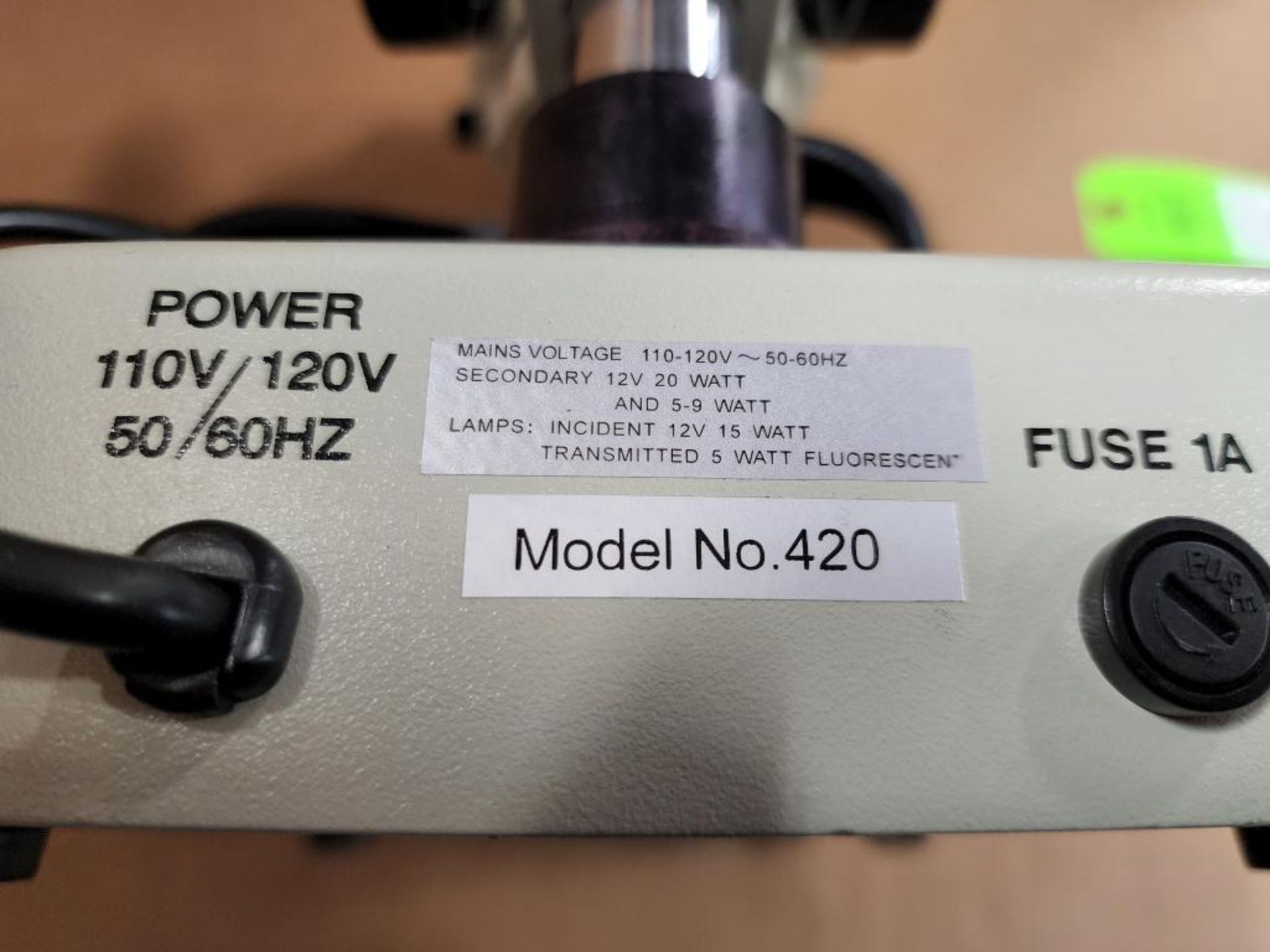 National 420 lab microscope. 110-120V. - Image 6 of 7