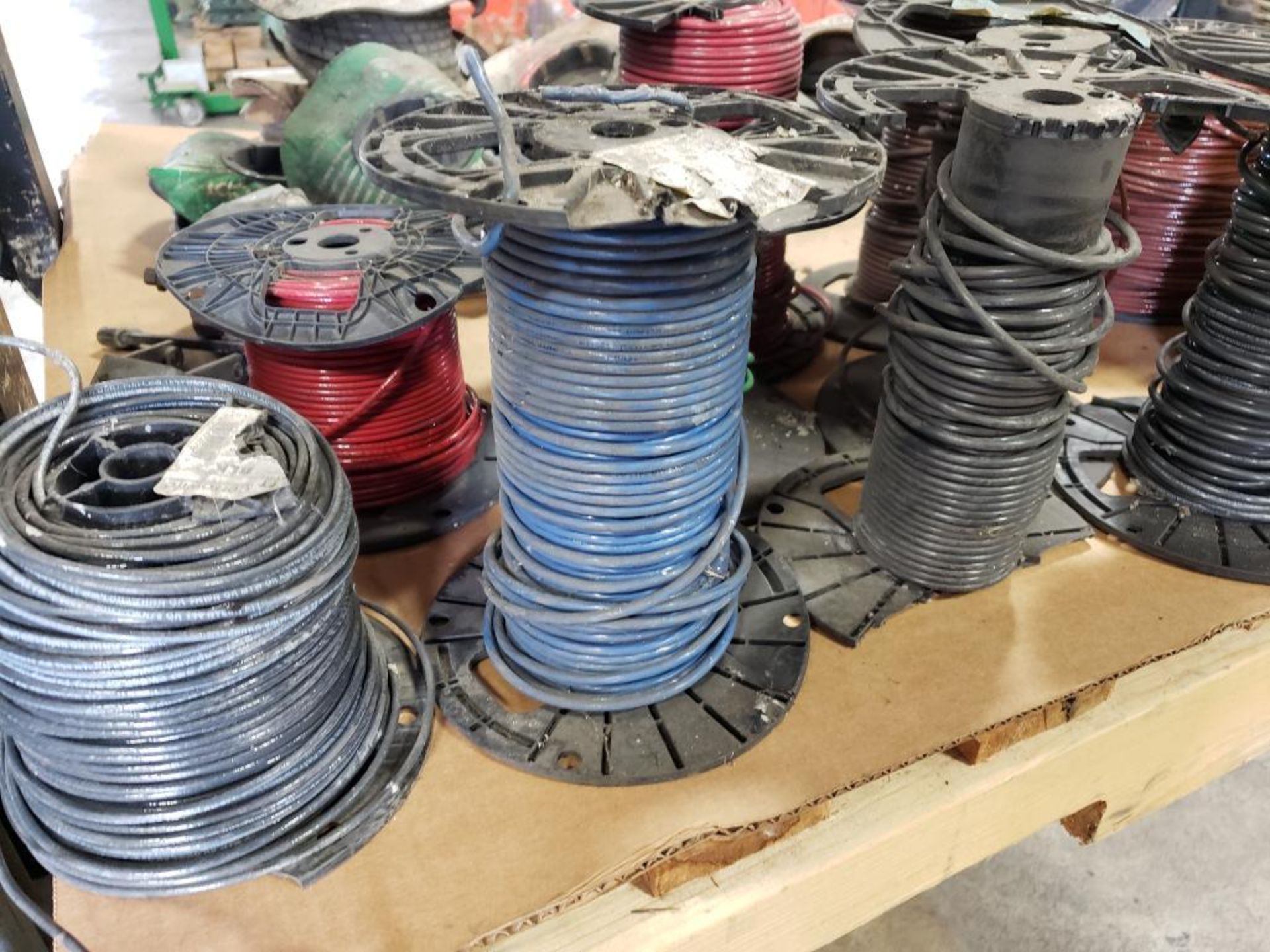 Pallet of assorted wire rolls and tubing. - Image 2 of 14