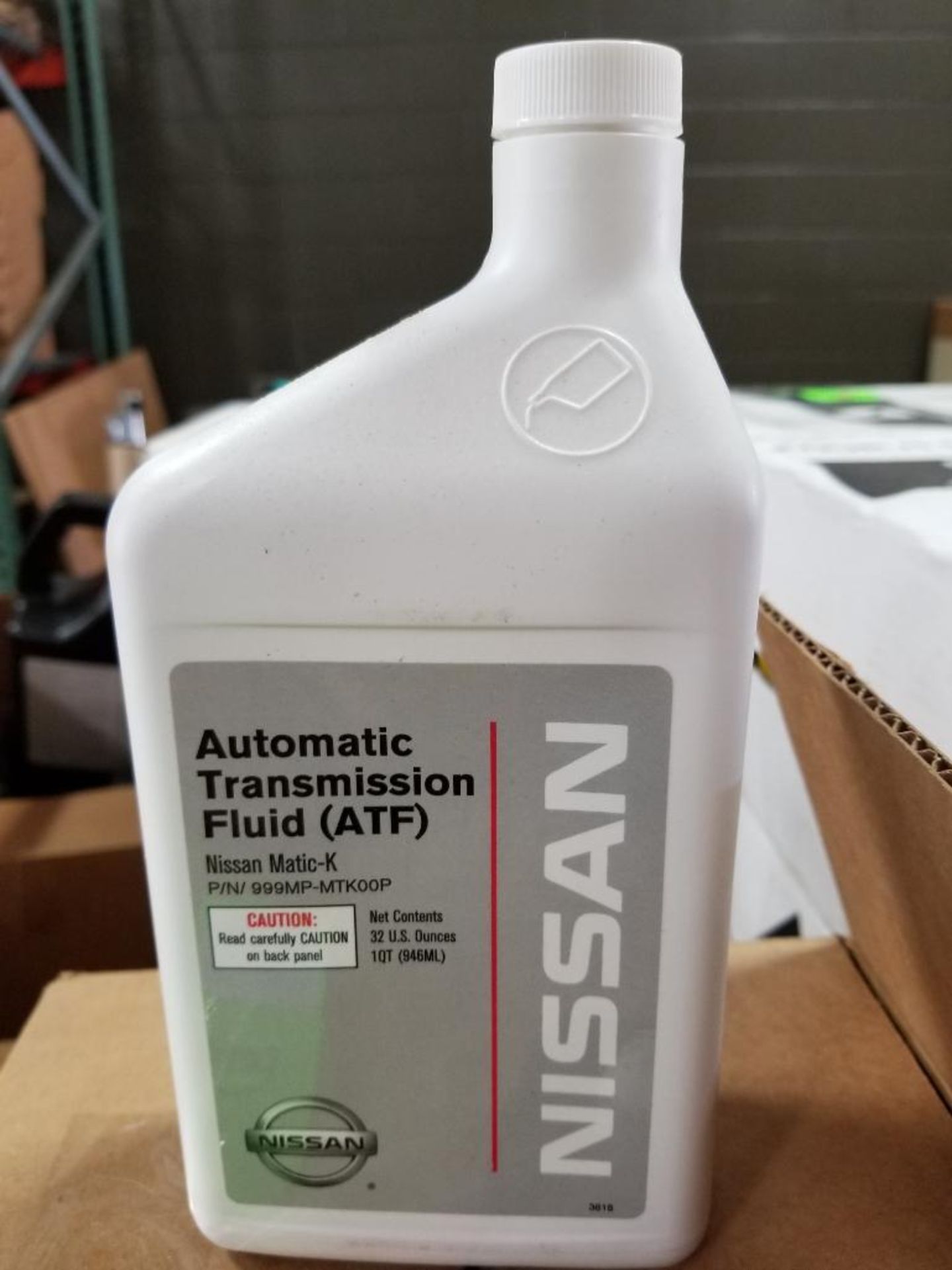 Qty 24 - Nissan 999MP-MTK00P Automatic transmission fluid 32 oz. bottle. New in box. - Image 2 of 3