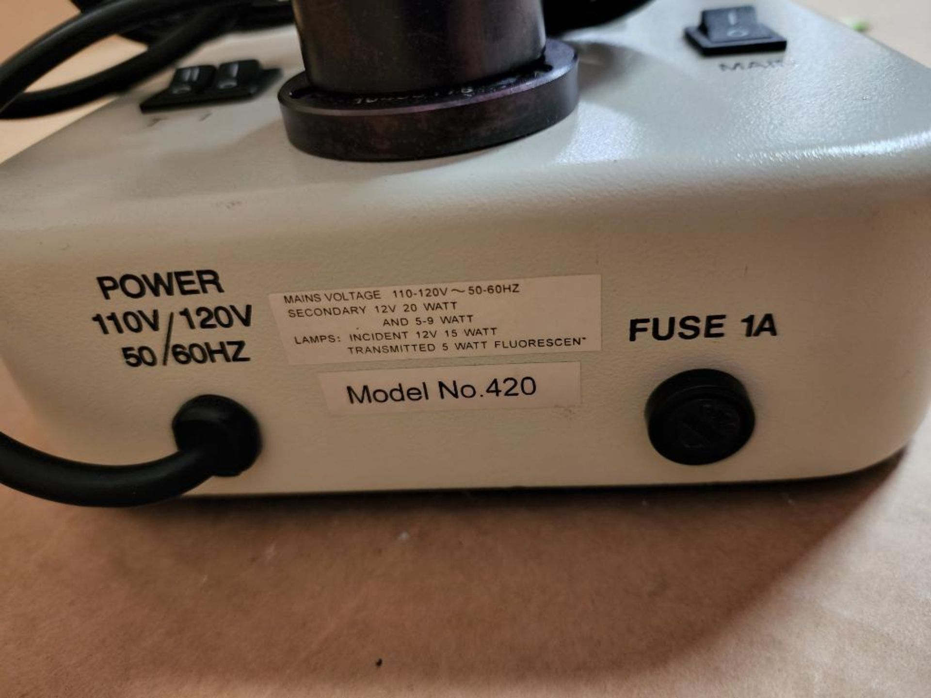 National 420 lab microscope. 110-120V. - Image 5 of 7