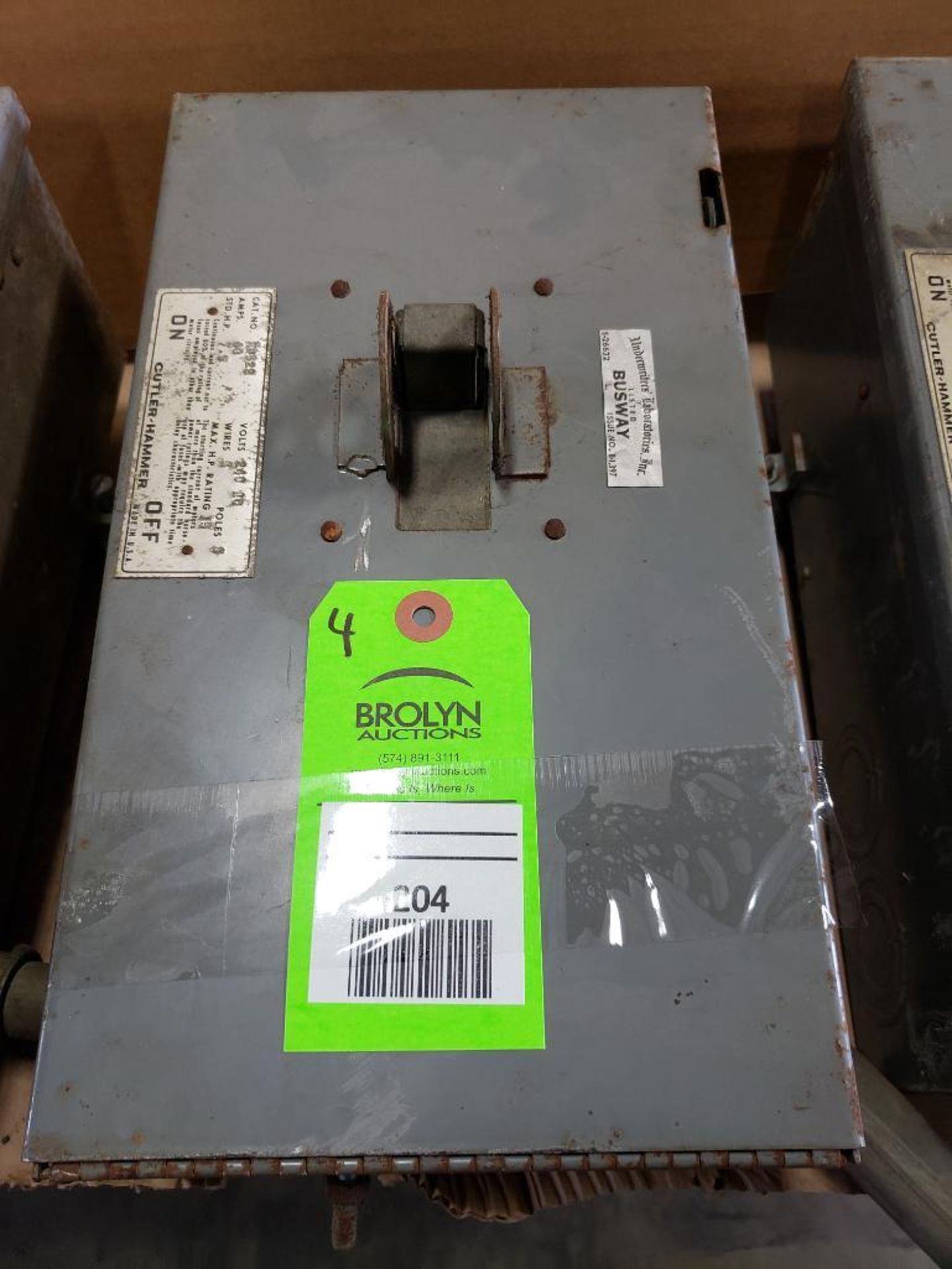 Qty 4 - Cutler Hammer ND321 30AMP safety switch. - Image 3 of 8