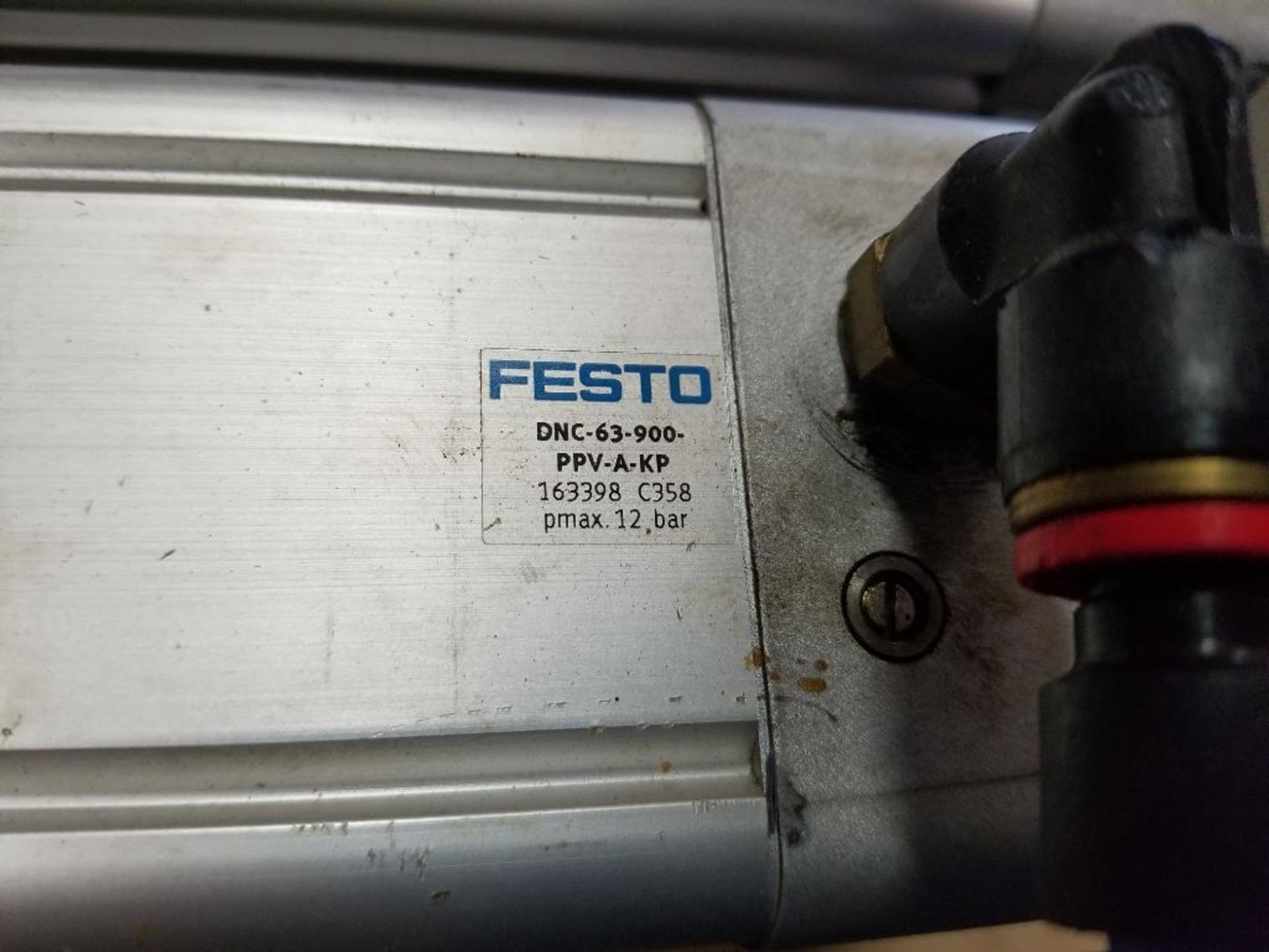 Qty 2 - Festo DNC-63-900-PPV-A-KP pneumatic cylinder. - Image 5 of 5