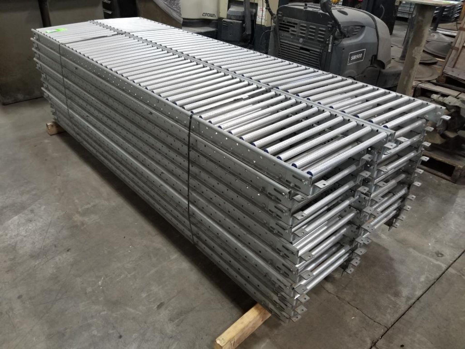 Qty 20 - Roller conveyor. 88" length X 15-1/2" width.