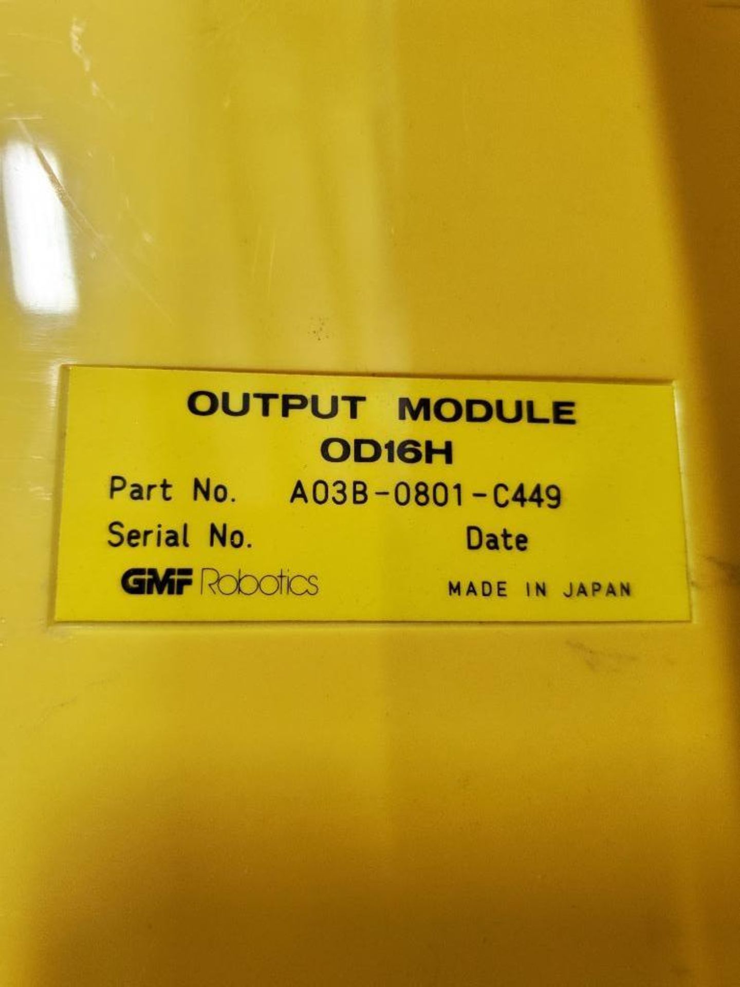 Qty 2 - GMF A03B-0801-C449 output module. - Image 3 of 3