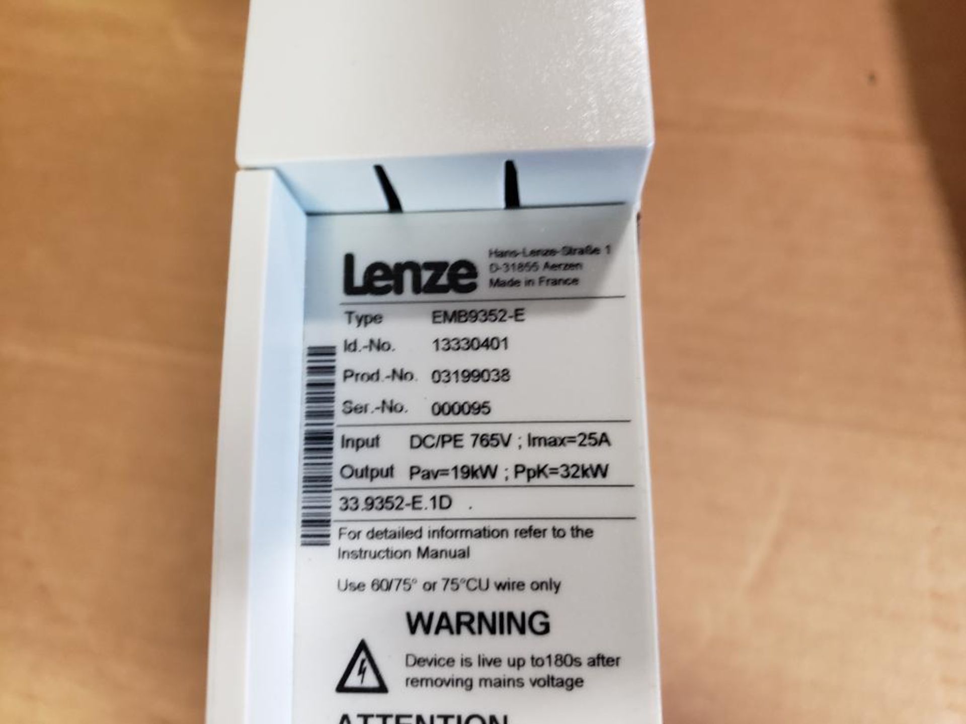 Lenze EMB9352-E 13330401 drive. - Image 5 of 9