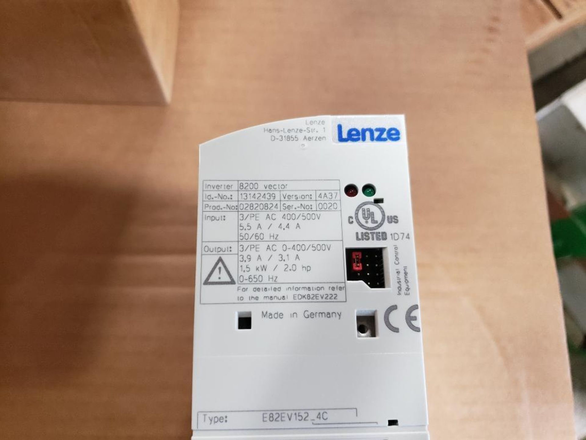 Lenze 8200 Vector drive 13142439. 3PH, 400/500V, 1.5kW, 2HP. - Image 5 of 8
