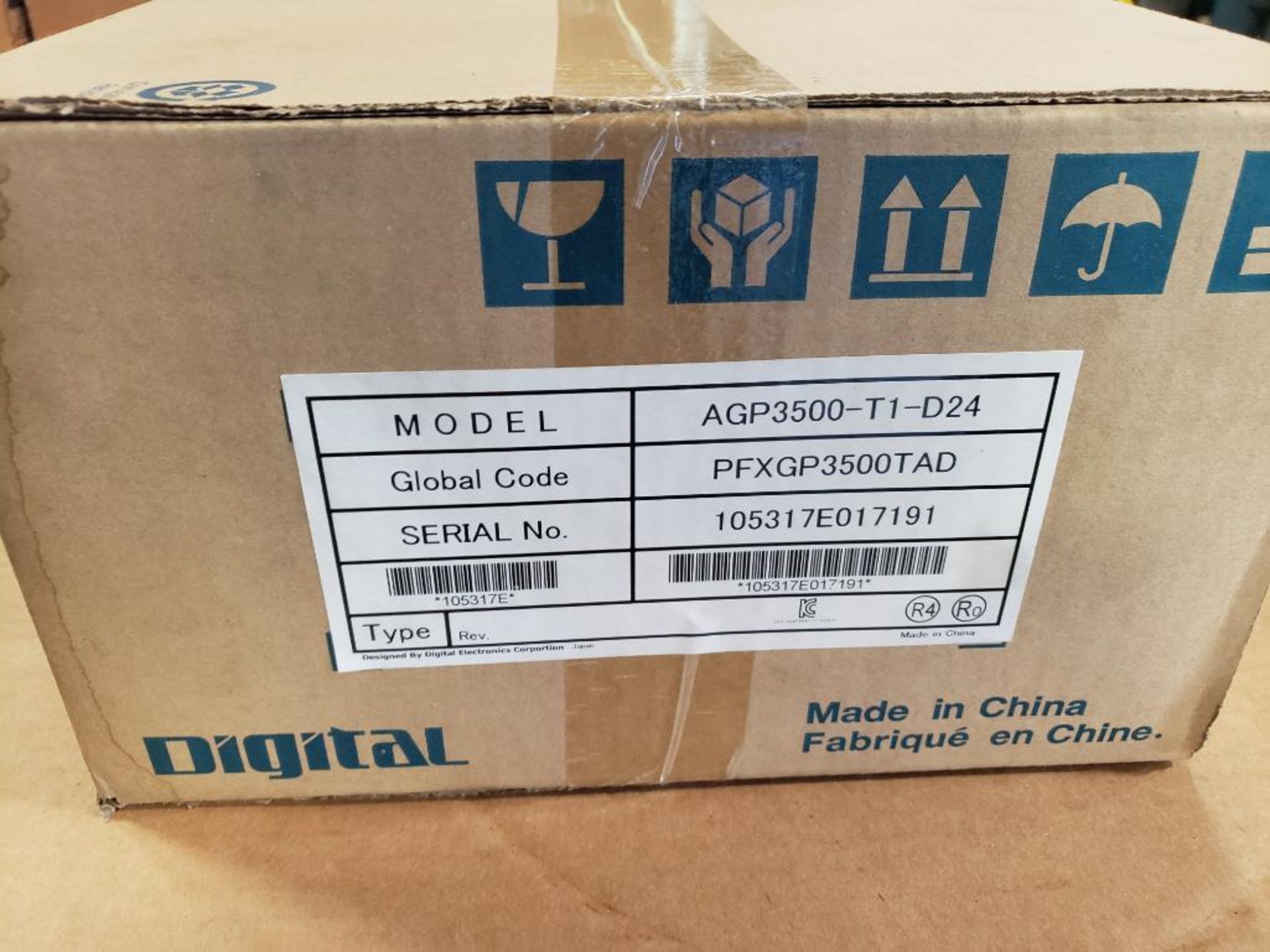 Digital Electronics Corp Pro-Face AGP3500-T1-D24 operator interface panel. New in box. - Image 3 of 6