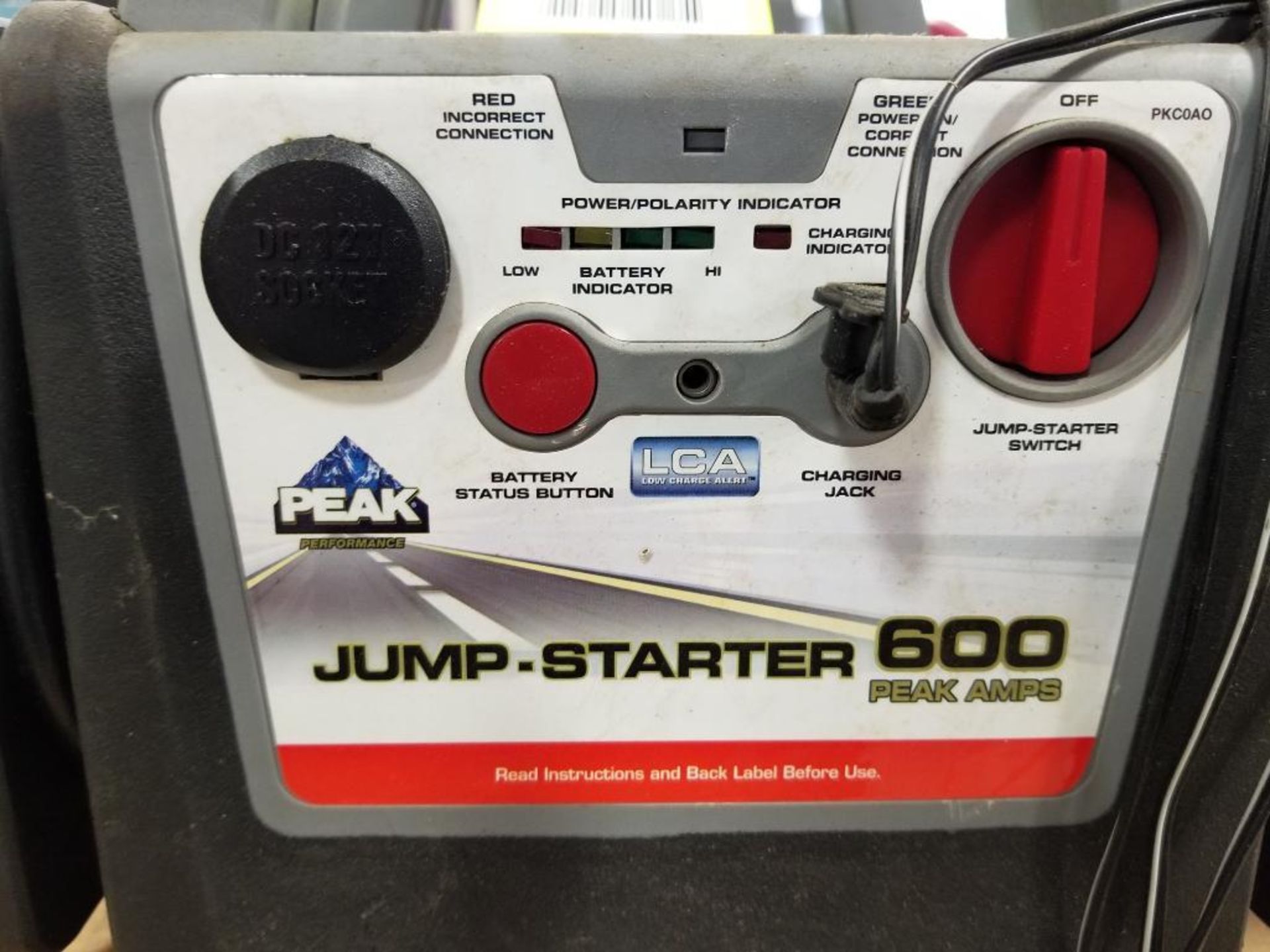 Qty 2 - Peak Performance Power station 600 Peak Amps jump-starter / inflator. - Image 3 of 4