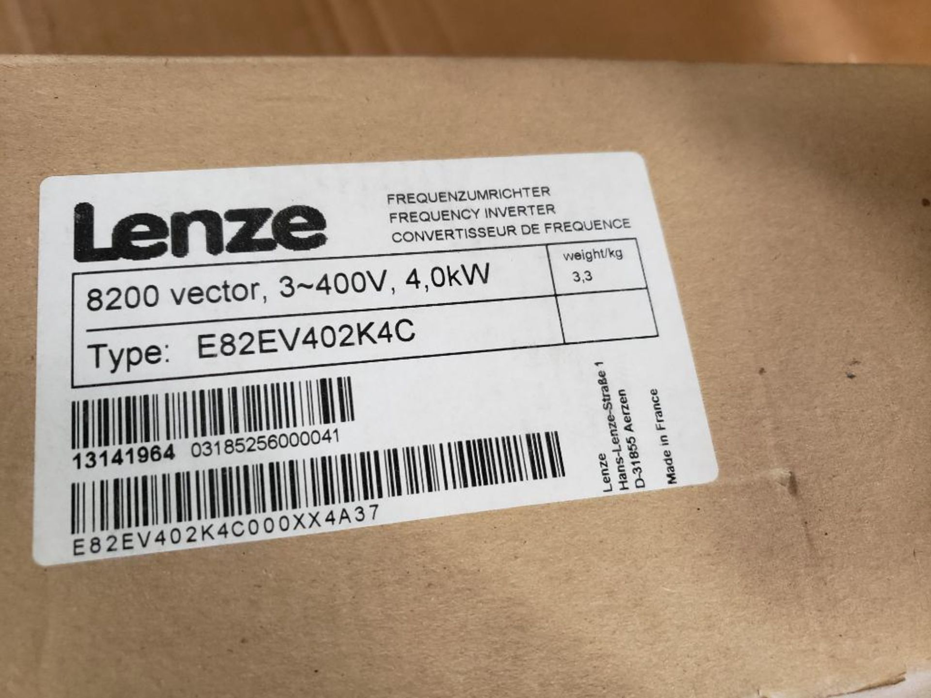 Lenze frequency inverter 13141964. 8200 vector, 3PH, 400V, 4.0kW. - Image 4 of 12