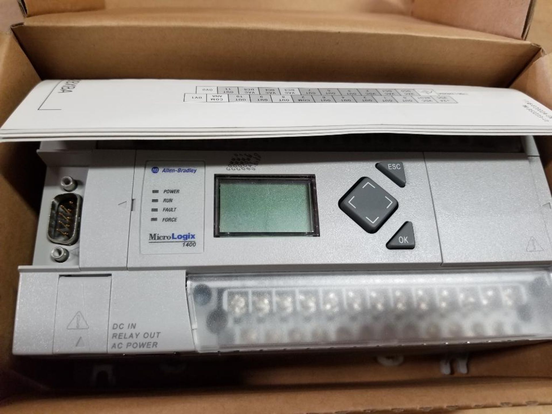 Allen Bradley MicroLogix 1400 32-Point Controller. 1766-L32BWA. - Image 3 of 11