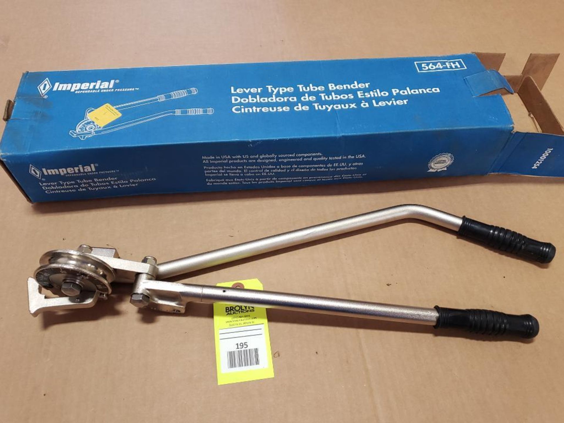 Imperial 564-FH Lever type tube bender. New in box.