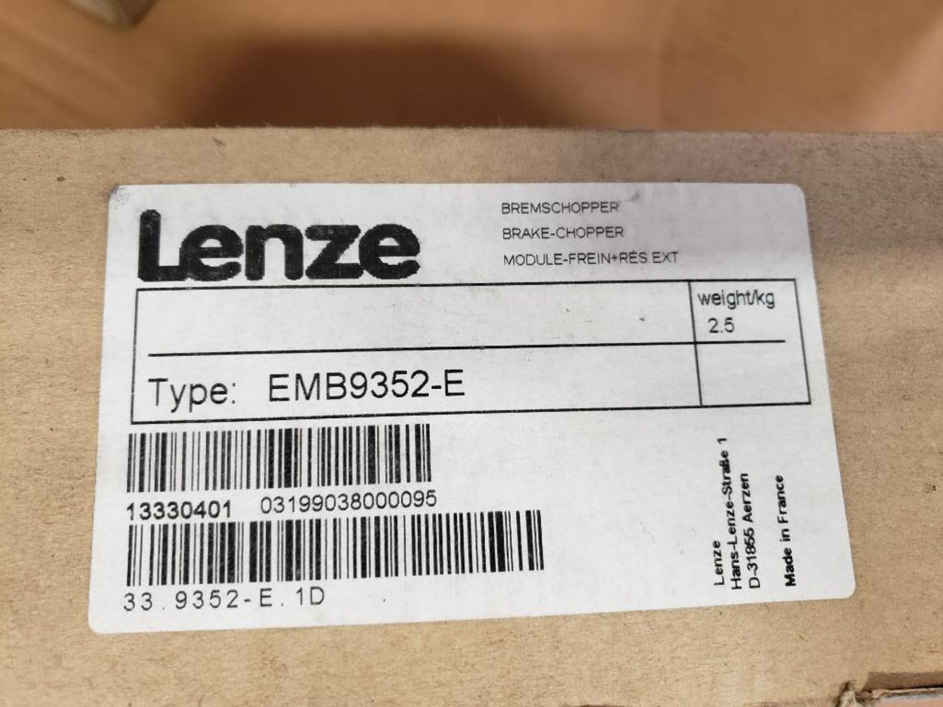 Lenze EMB9352-E 13330401 drive. - Image 3 of 9